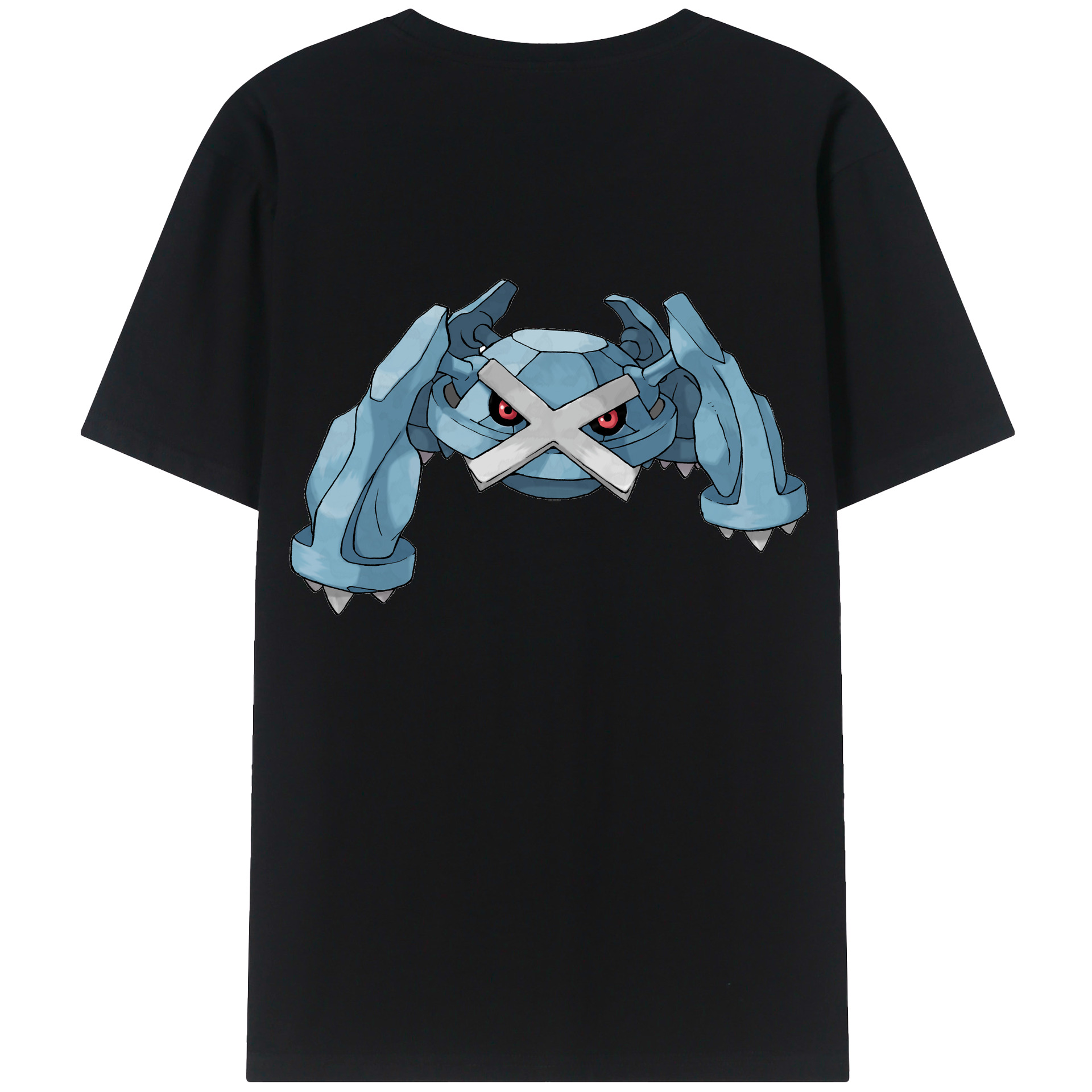 （画像用） ポケットモンスター Pokémon 綿100％ メンズ半袖Tシャツ（バックプリント） 通気性