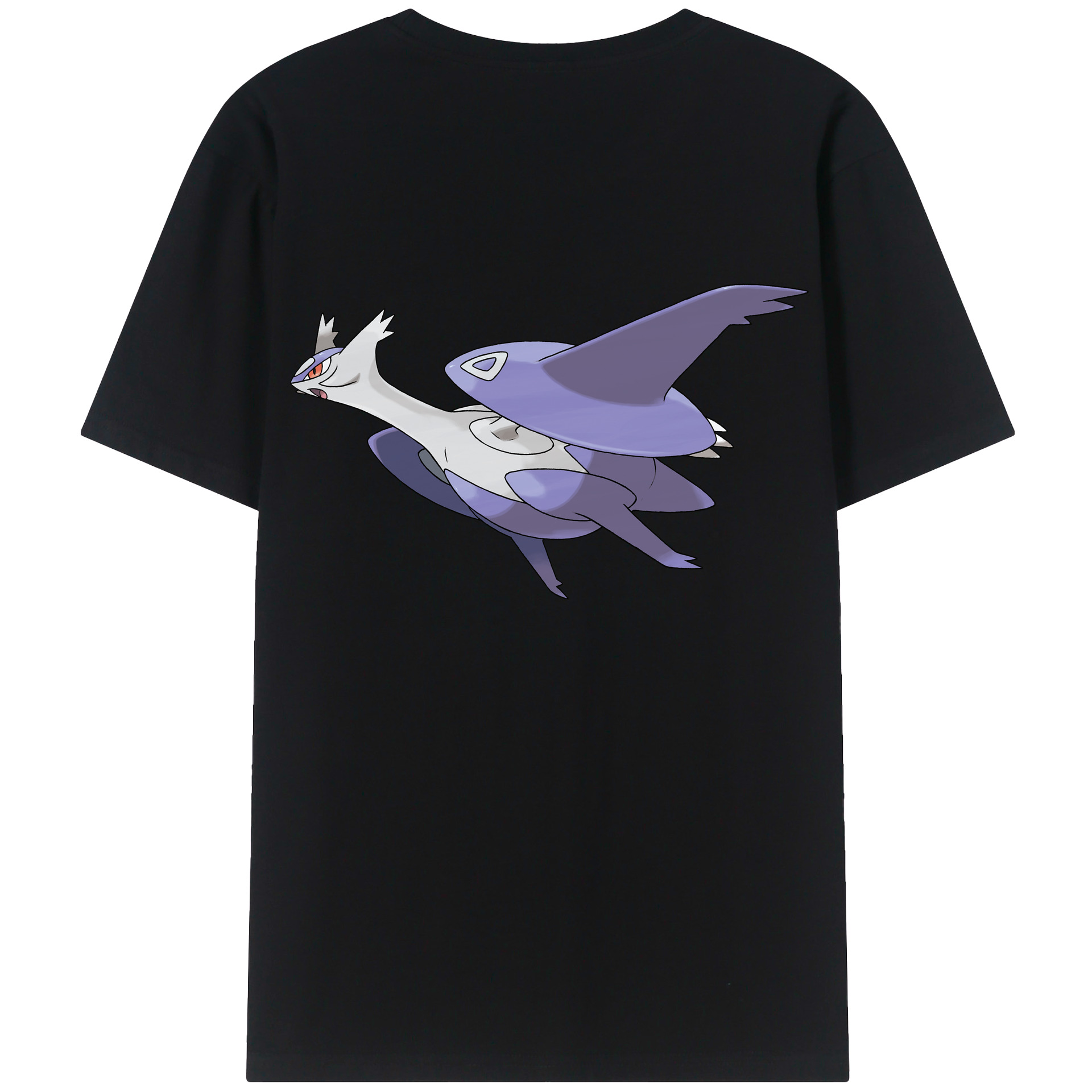 （画像用） ポケットモンスター Pokémon 綿100％ メンズ半袖Tシャツ（バックプリント） 通気性