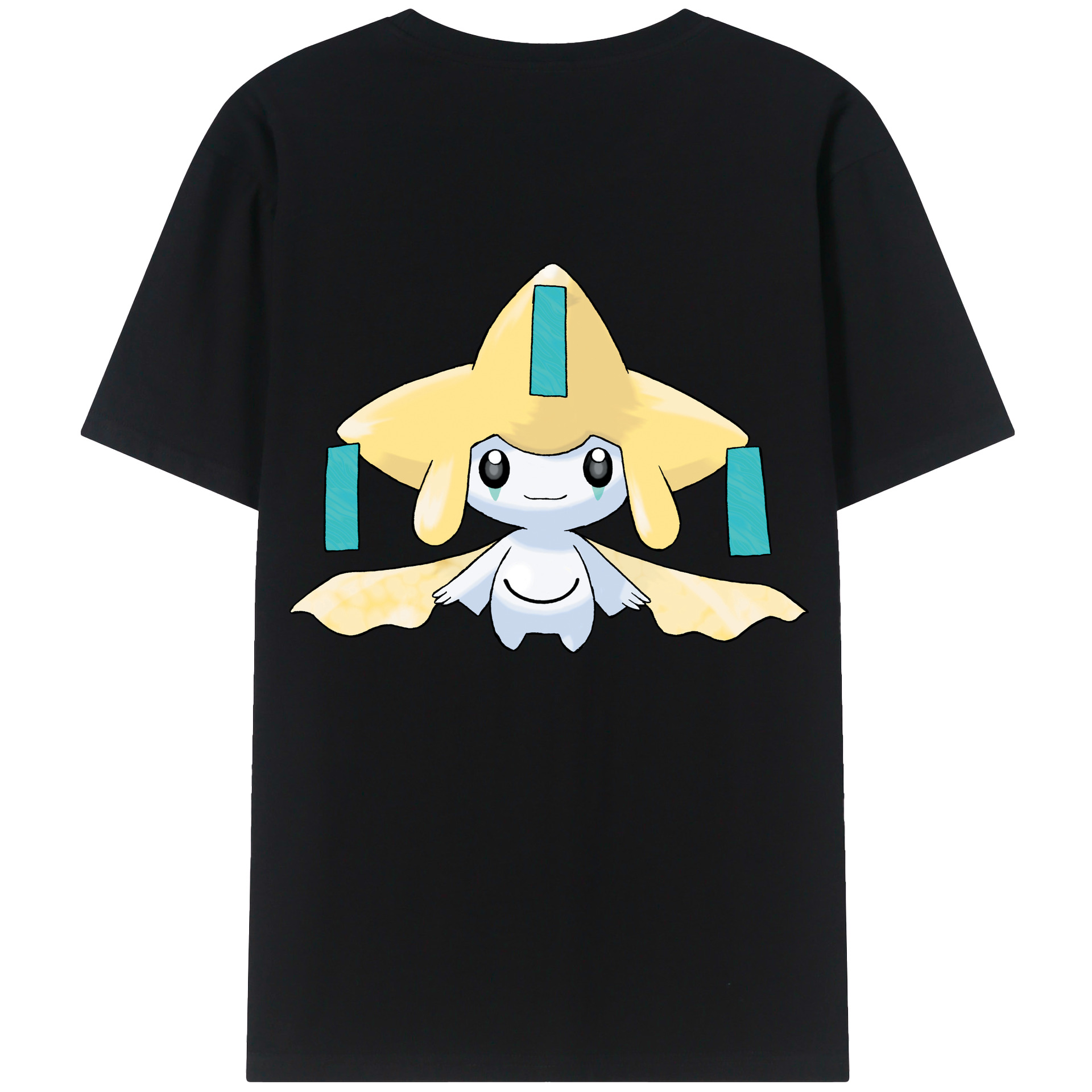 （画像用） ポケットモンスター Pokémon 綿100％ メンズ半袖Tシャツ（バックプリント） 通気性