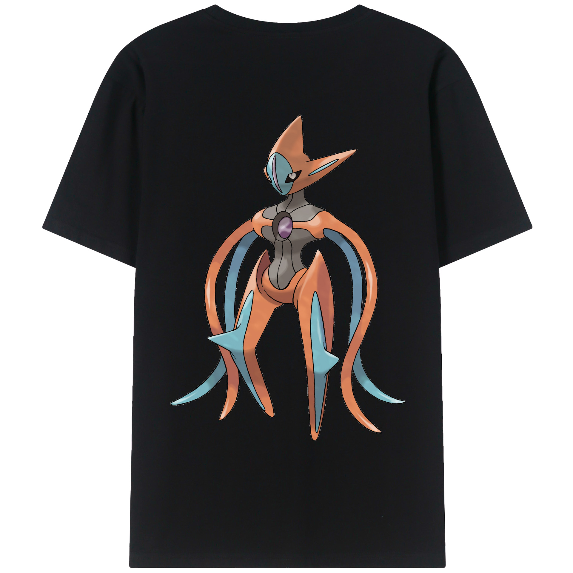 （画像用） ポケットモンスター Pokémon 綿100％ メンズ半袖Tシャツ（バックプリント） 通気性