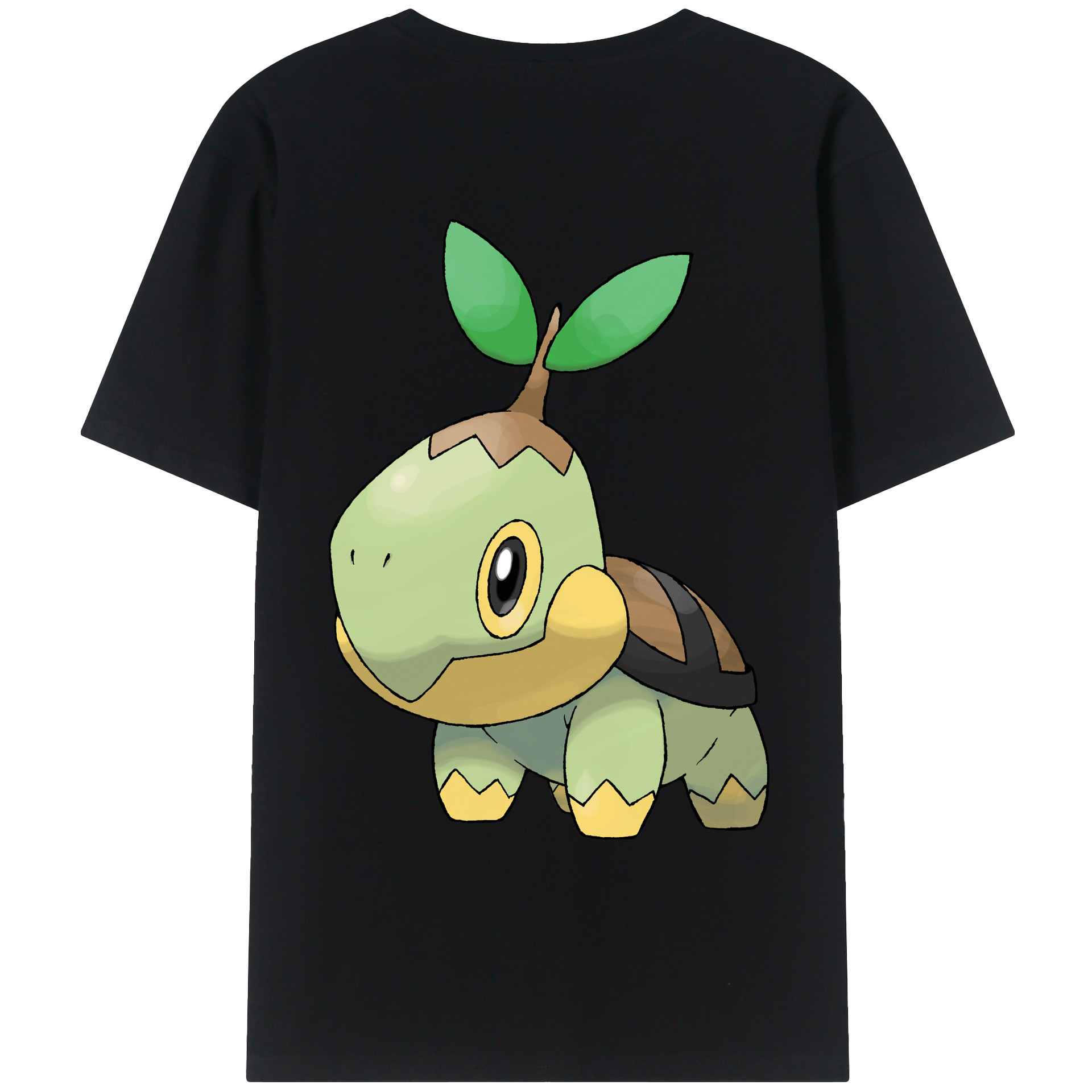 （画像用） ポケットモンスター Pokémon 綿100％ メンズ半袖Tシャツ（バックプリント） 通気性