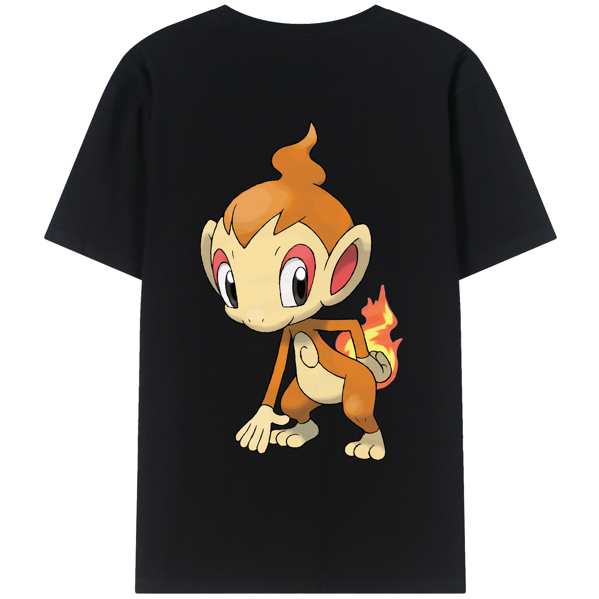 （画像用） ポケットモンスター Pokémon 綿100％ メンズ半袖Tシャツ（バックプリント） 通気性