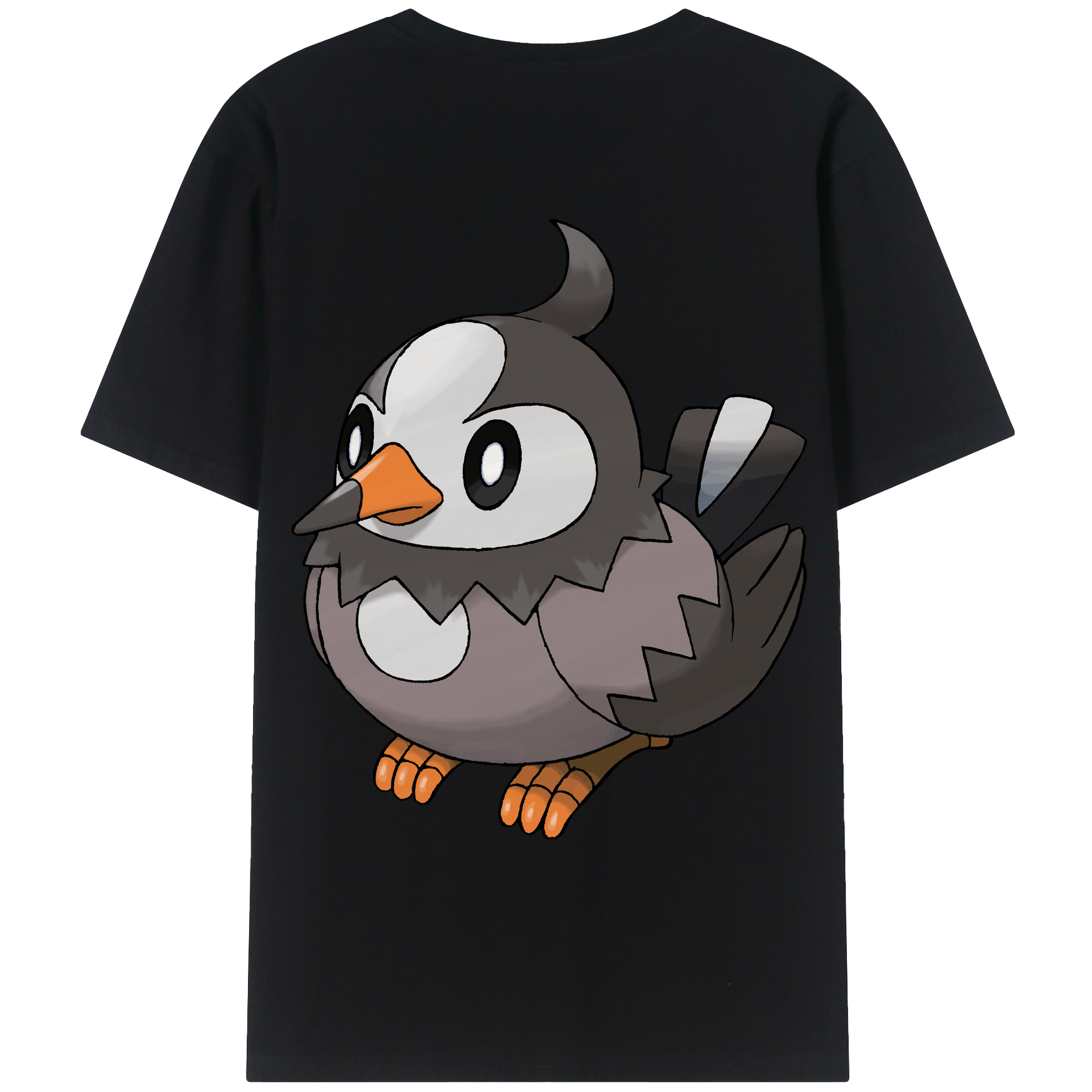 （画像用） ポケットモンスター Pokémon 綿100％ メンズ半袖Tシャツ（バックプリント） 通気性