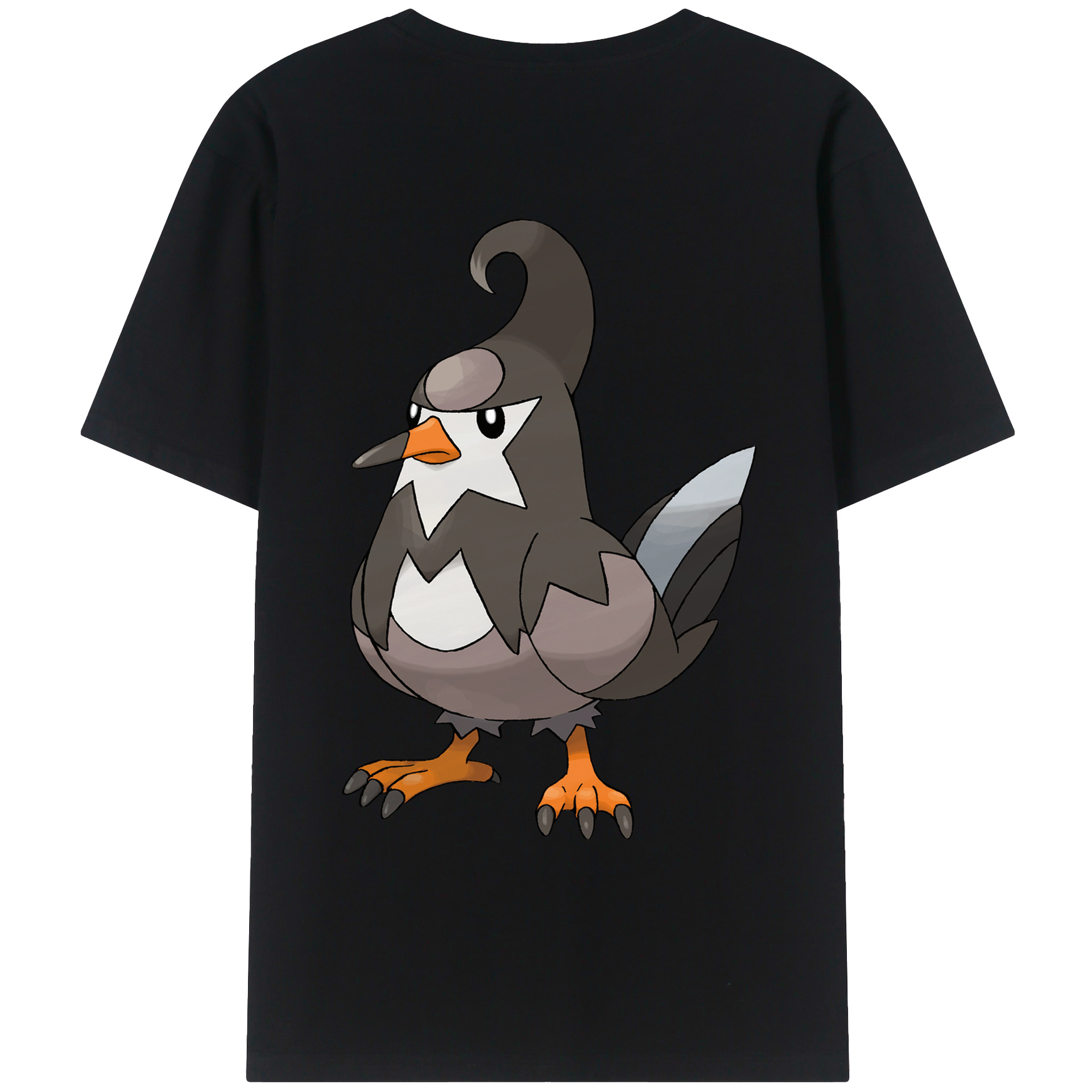 （画像用） ポケットモンスター Pokémon 綿100％ メンズ半袖Tシャツ（バックプリント） 通気性