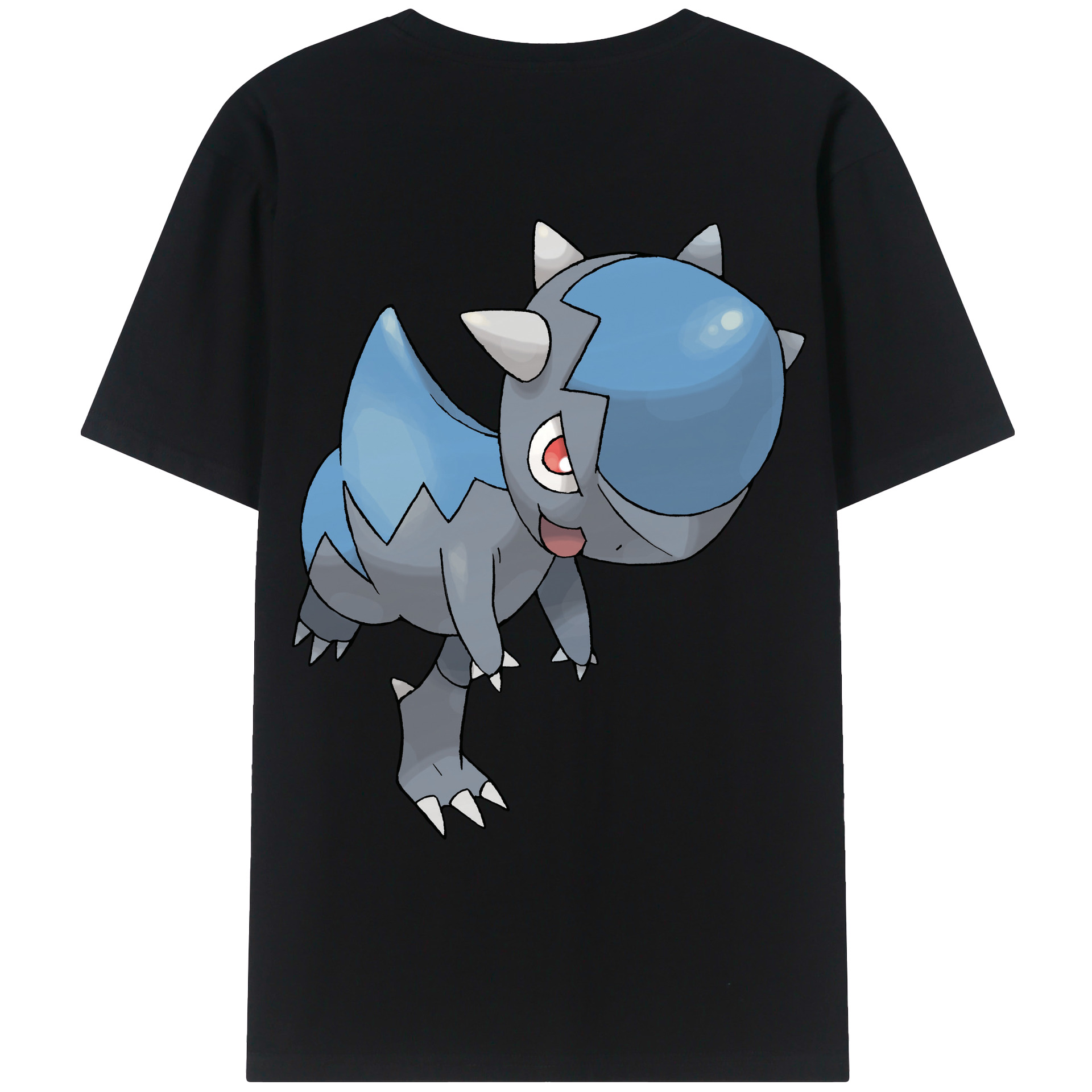 （画像用） ポケットモンスター Pokémon 綿100％ メンズ半袖Tシャツ（バックプリント） 通気性