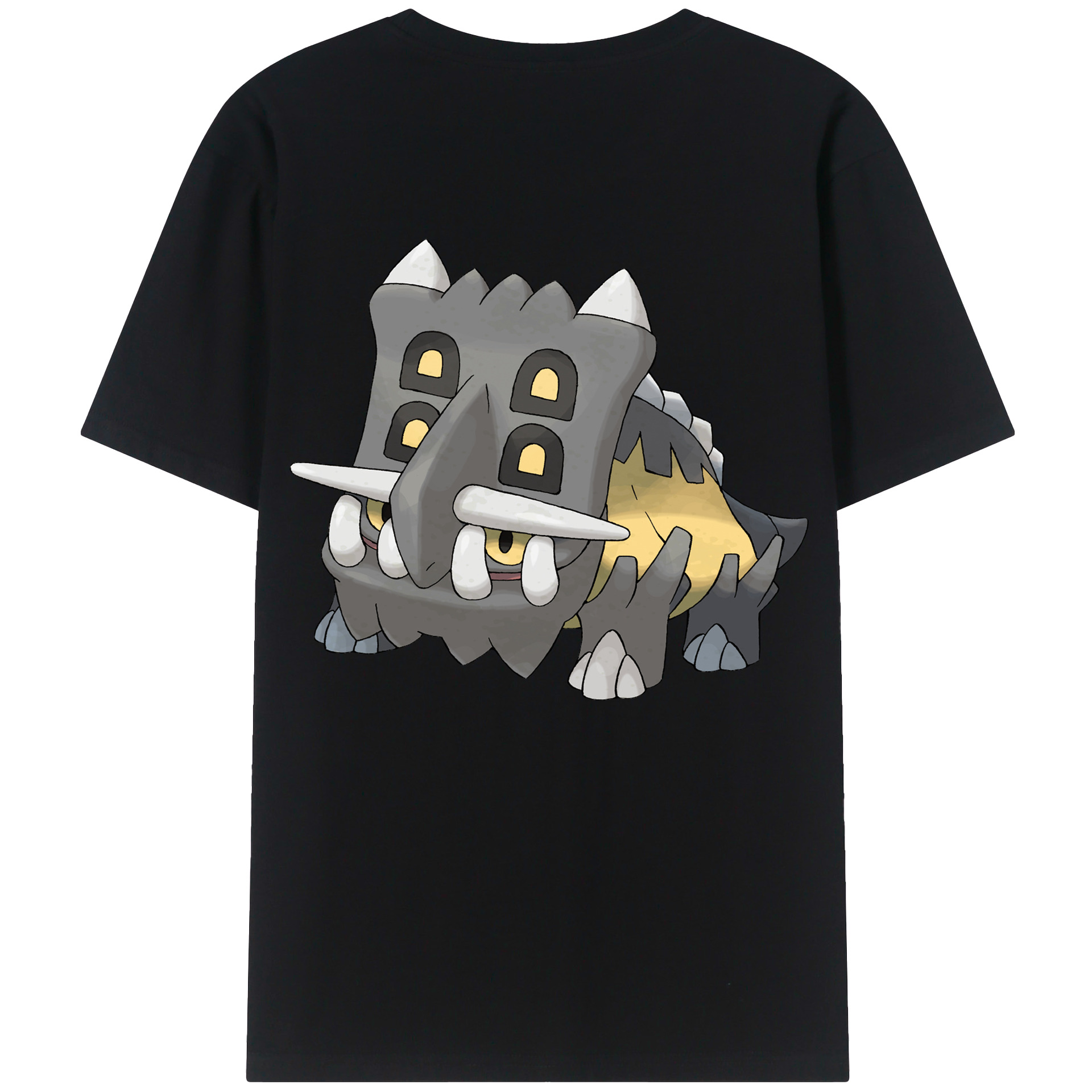 （画像用） ポケットモンスター Pokémon 綿100％ メンズ半袖Tシャツ（バックプリント） 通気性
