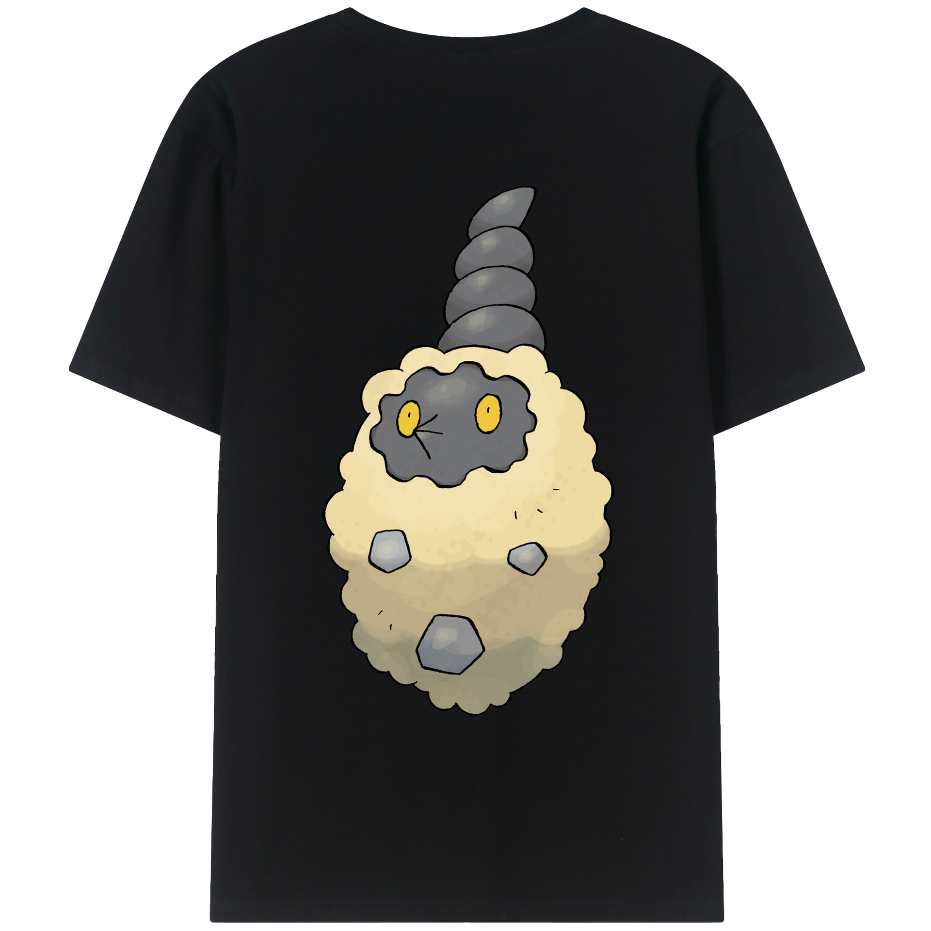 （画像用） ポケットモンスター Pokémon 綿100％ メンズ半袖Tシャツ（バックプリント） 通気性