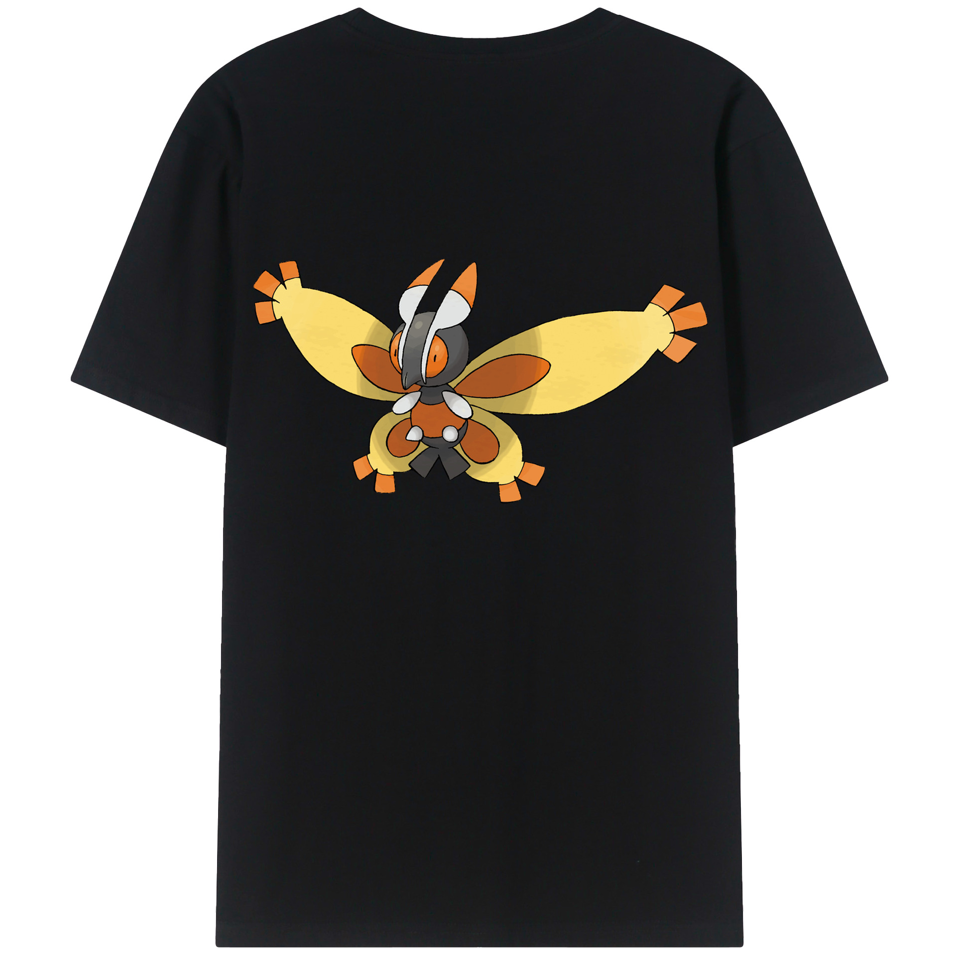 （画像用） ポケットモンスター Pokémon 綿100％ メンズ半袖Tシャツ（バックプリント） 通気性