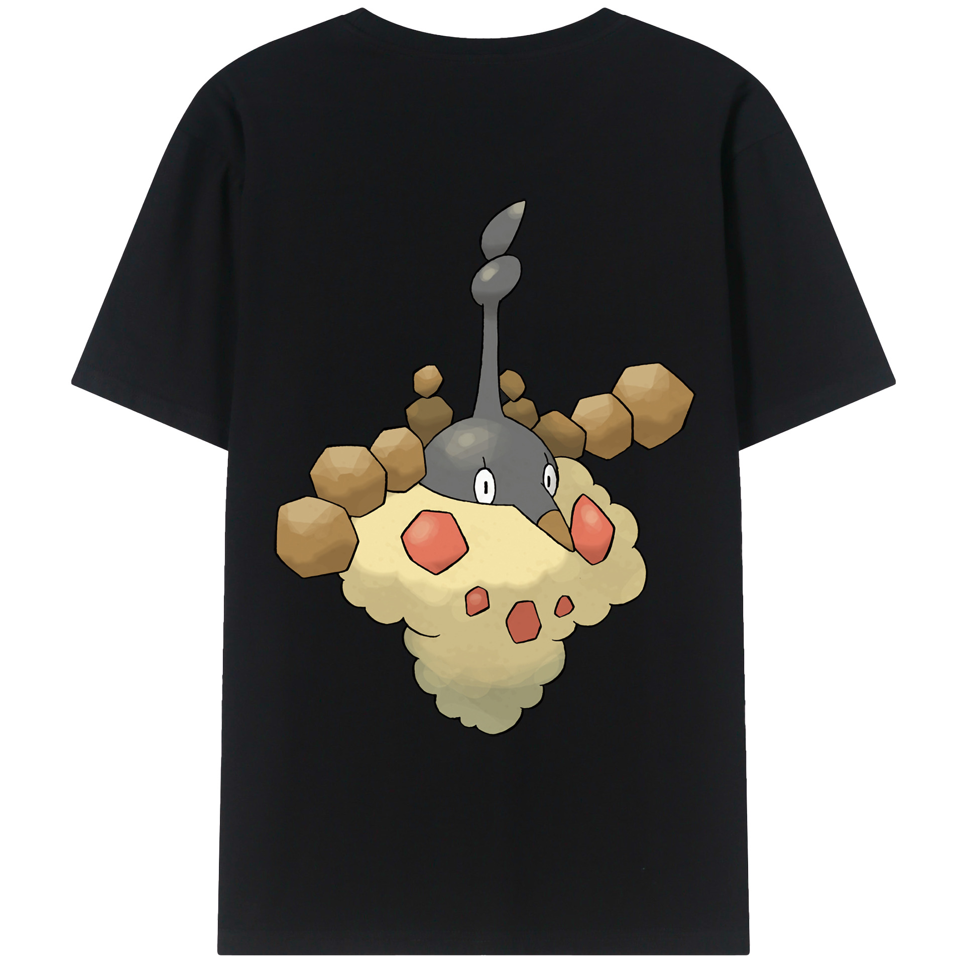 （画像用） ポケットモンスター Pokémon 綿100％ メンズ半袖Tシャツ（バックプリント） 通気性