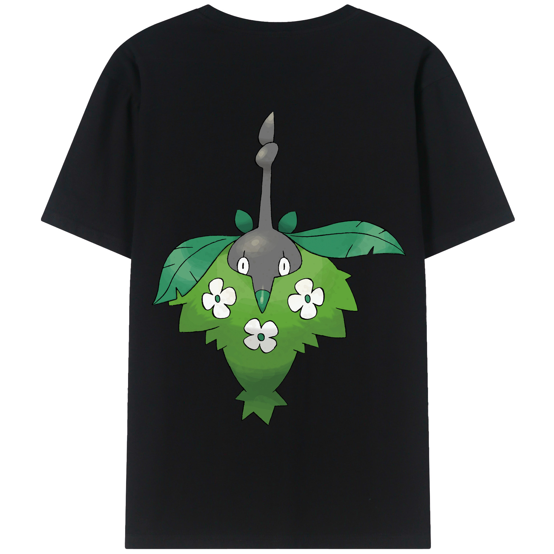 （画像用） ポケットモンスター Pokémon 綿100％ メンズ半袖Tシャツ（バックプリント） 通気性