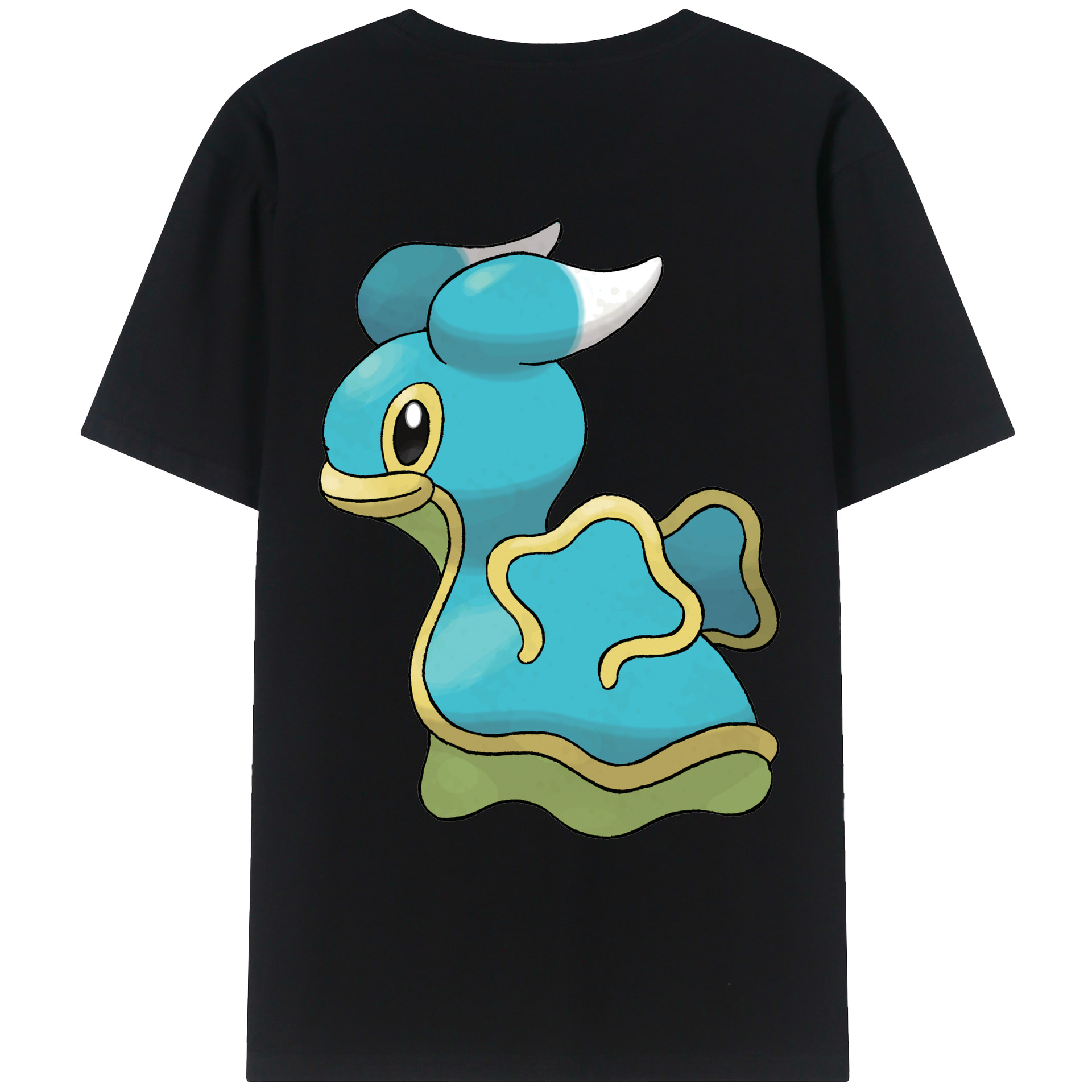 （画像用） ポケットモンスター Pokémon 綿100％ メンズ半袖Tシャツ（バックプリント） 通気性