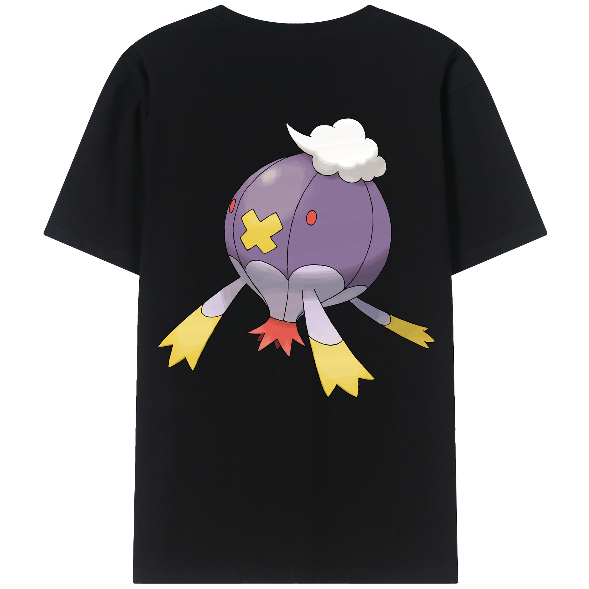 （画像用） ポケットモンスター Pokémon 綿100％ メンズ半袖Tシャツ（バックプリント） 通気性