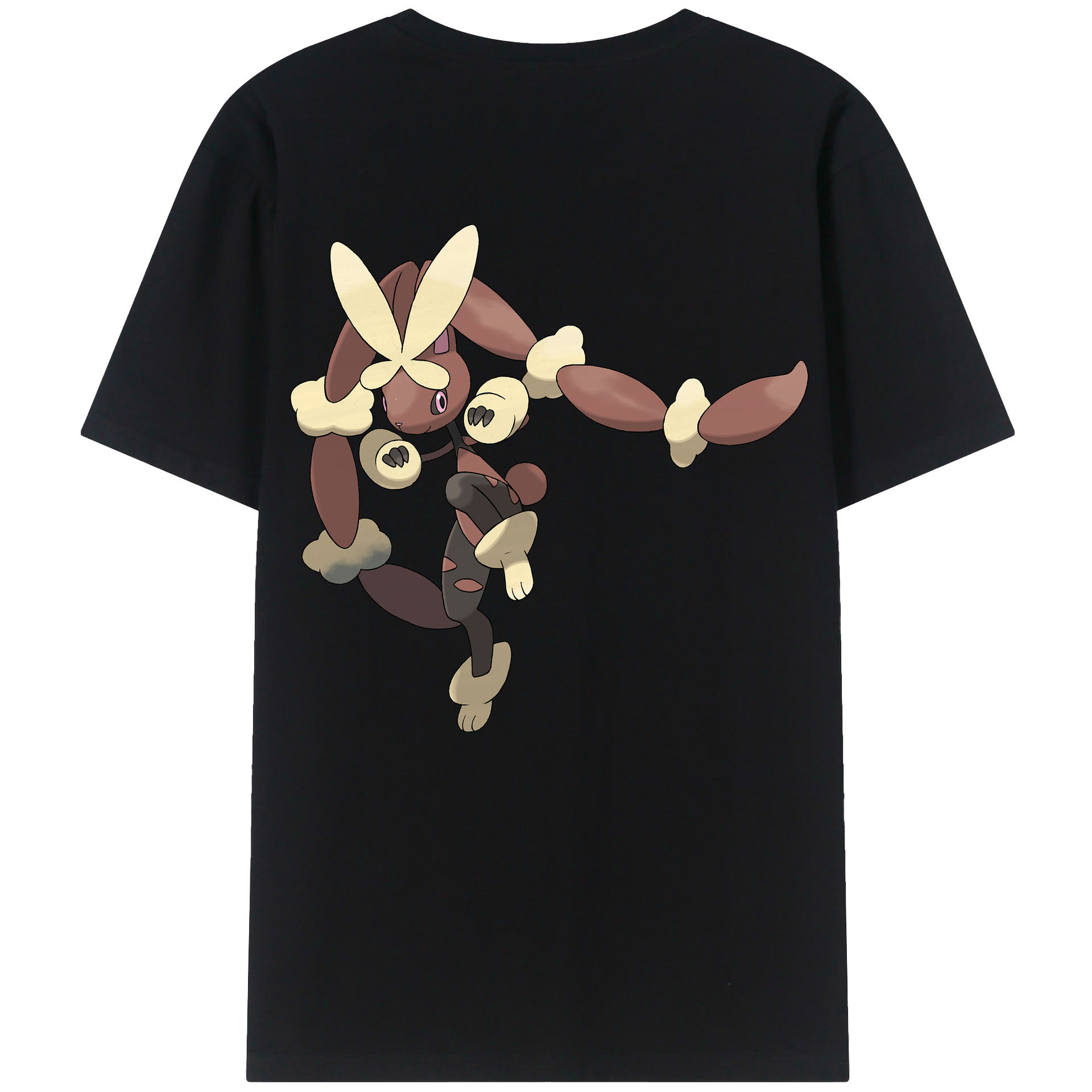 （画像用） ポケットモンスター Pokémon 綿100％ メンズ半袖Tシャツ（バックプリント） 通気性