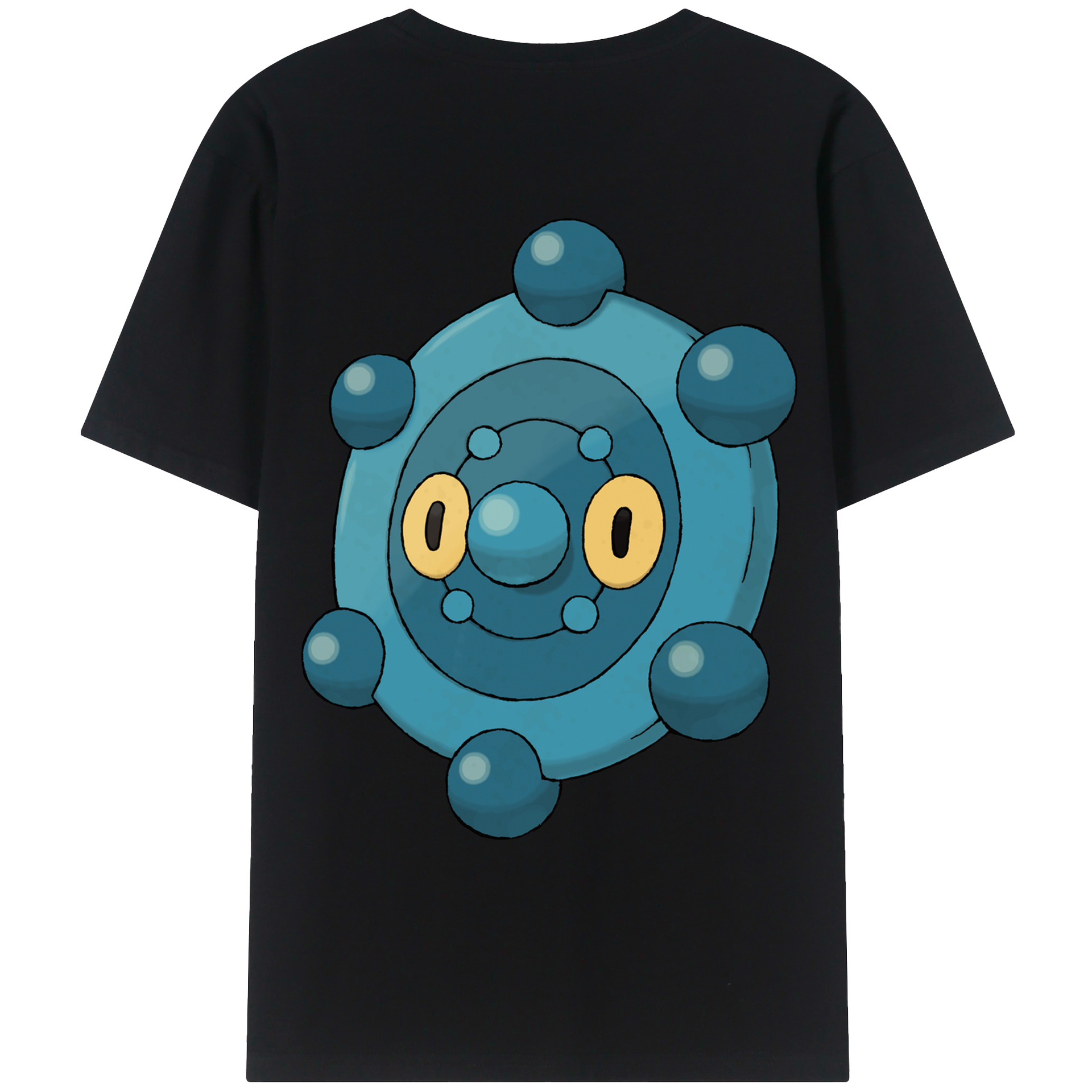 （画像用） ポケットモンスター Pokémon 綿100％ メンズ半袖Tシャツ（バックプリント） 通気性