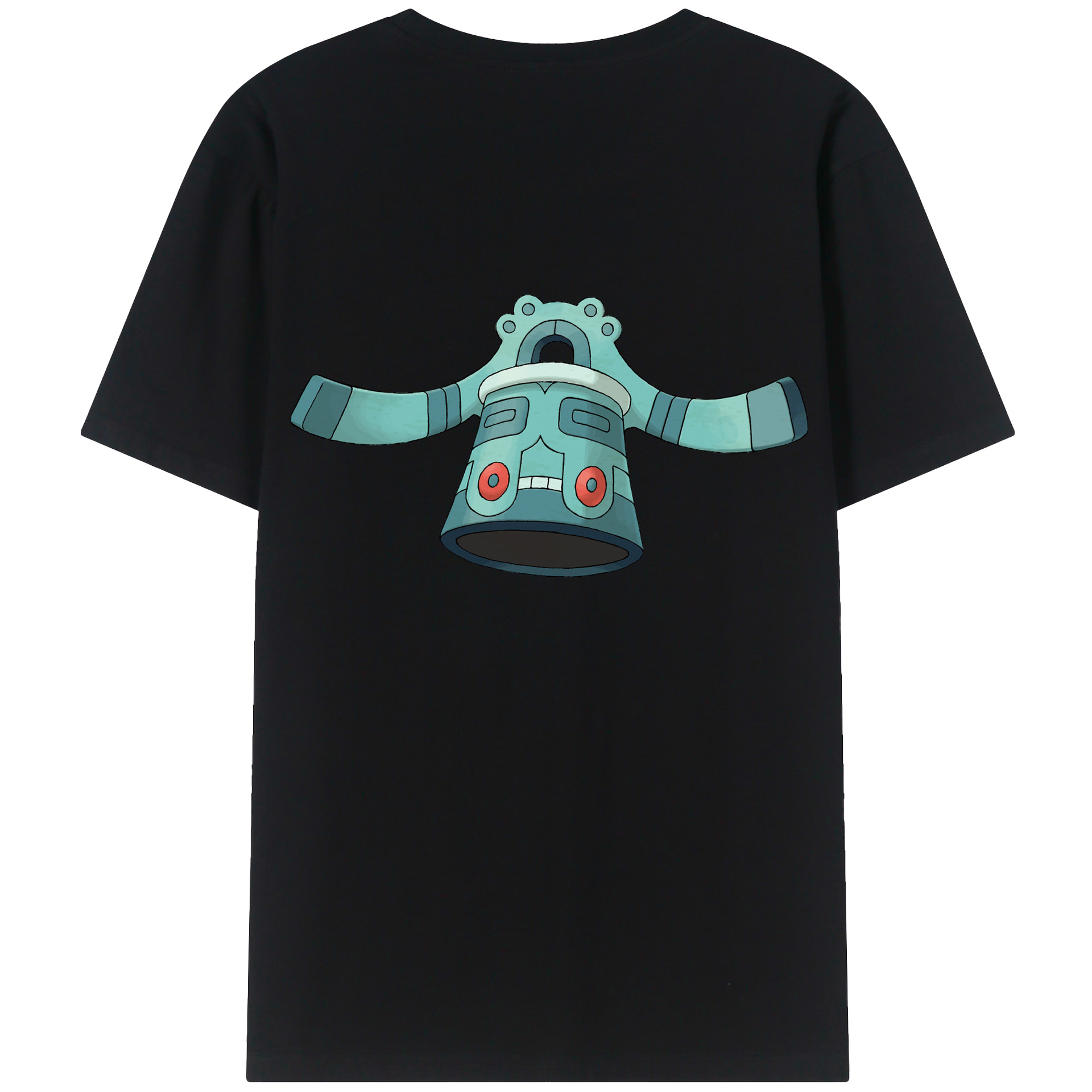 （画像用） ポケットモンスター Pokémon 綿100％ メンズ半袖Tシャツ（バックプリント） 通気性