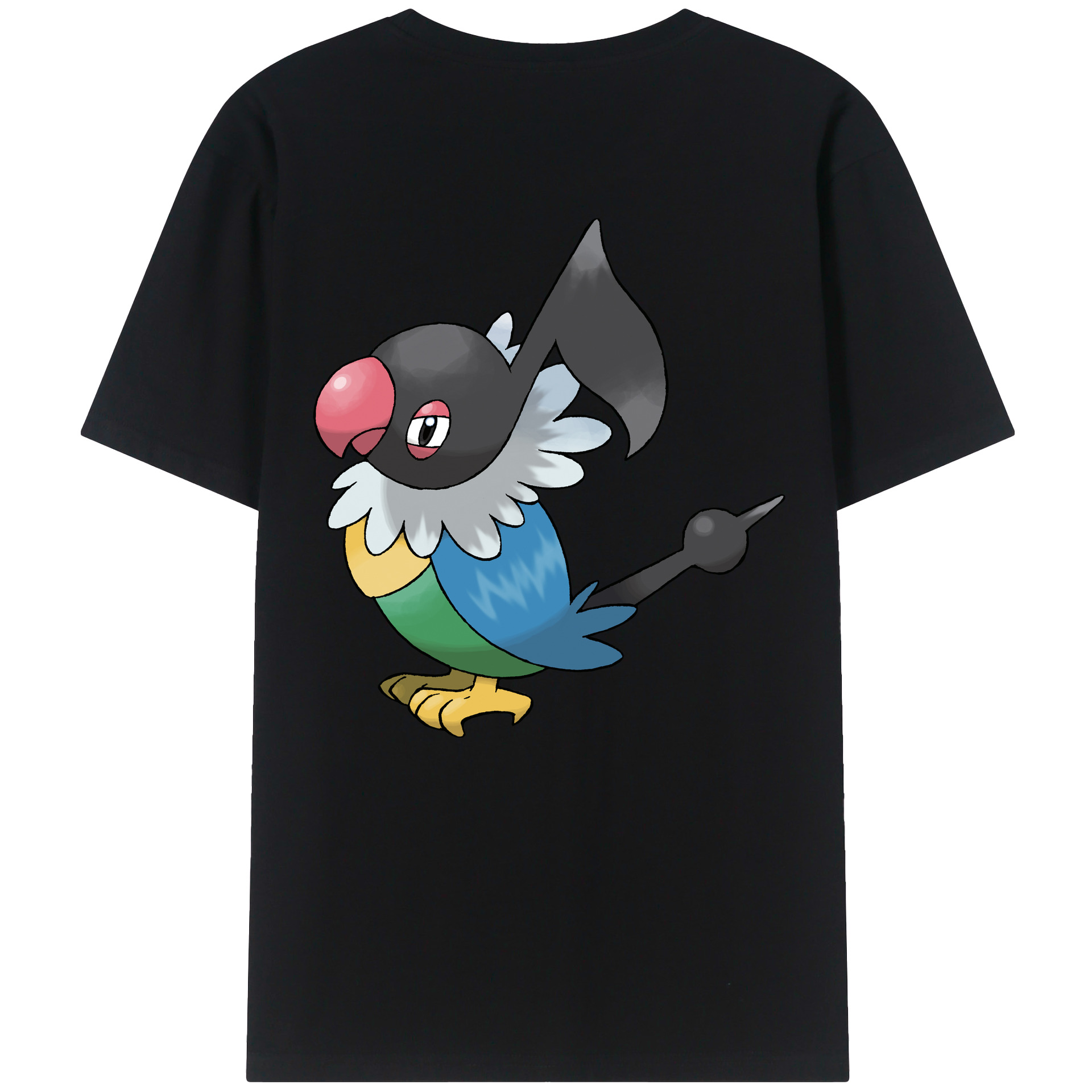（画像用） ポケットモンスター Pokémon 綿100％ メンズ半袖Tシャツ（バックプリント） 通気性