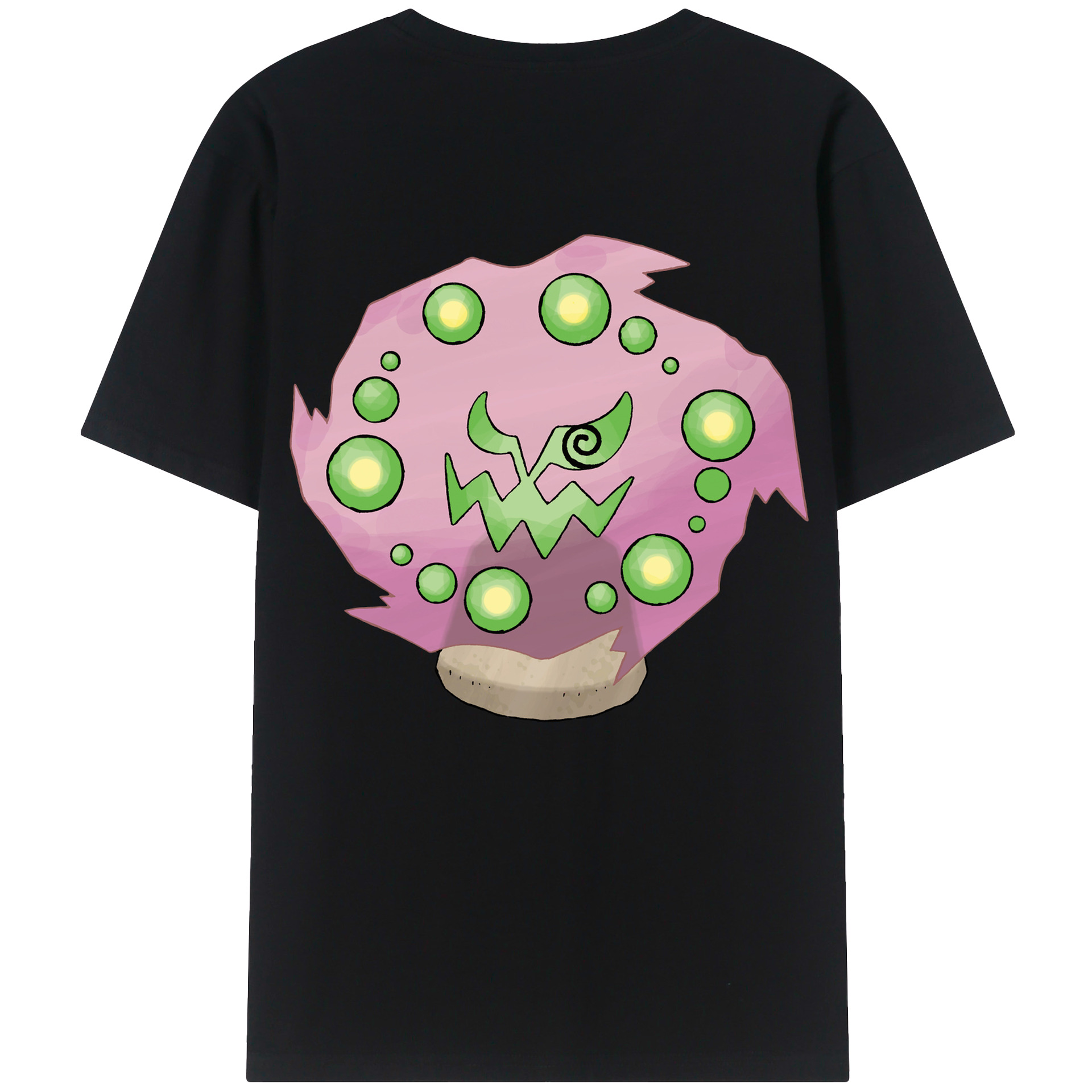 （画像用） ポケットモンスター Pokémon 綿100％ メンズ半袖Tシャツ（バックプリント） 通気性