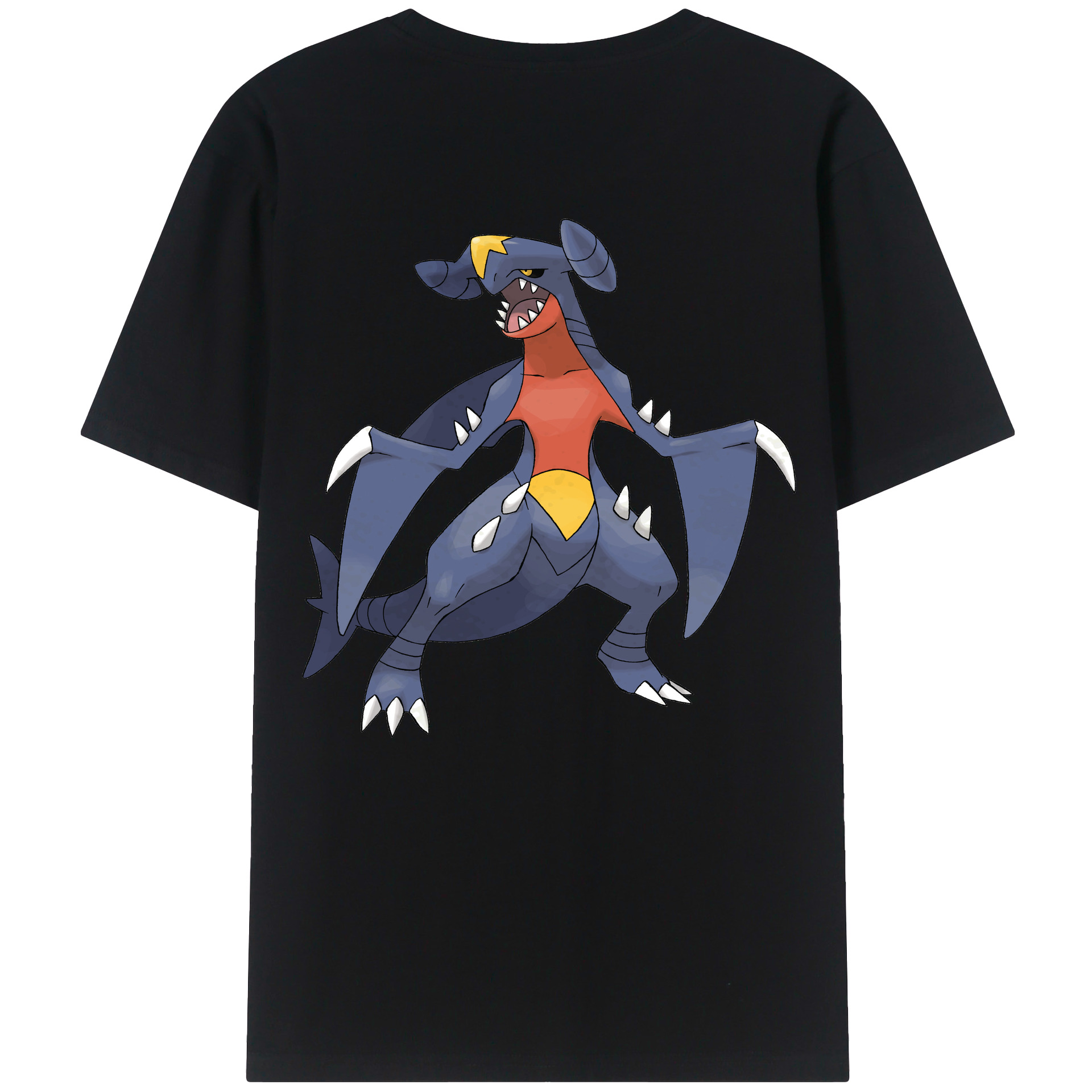 （画像用） ポケットモンスター Pokémon 綿100％ メンズ半袖Tシャツ（バックプリント） 通気性
