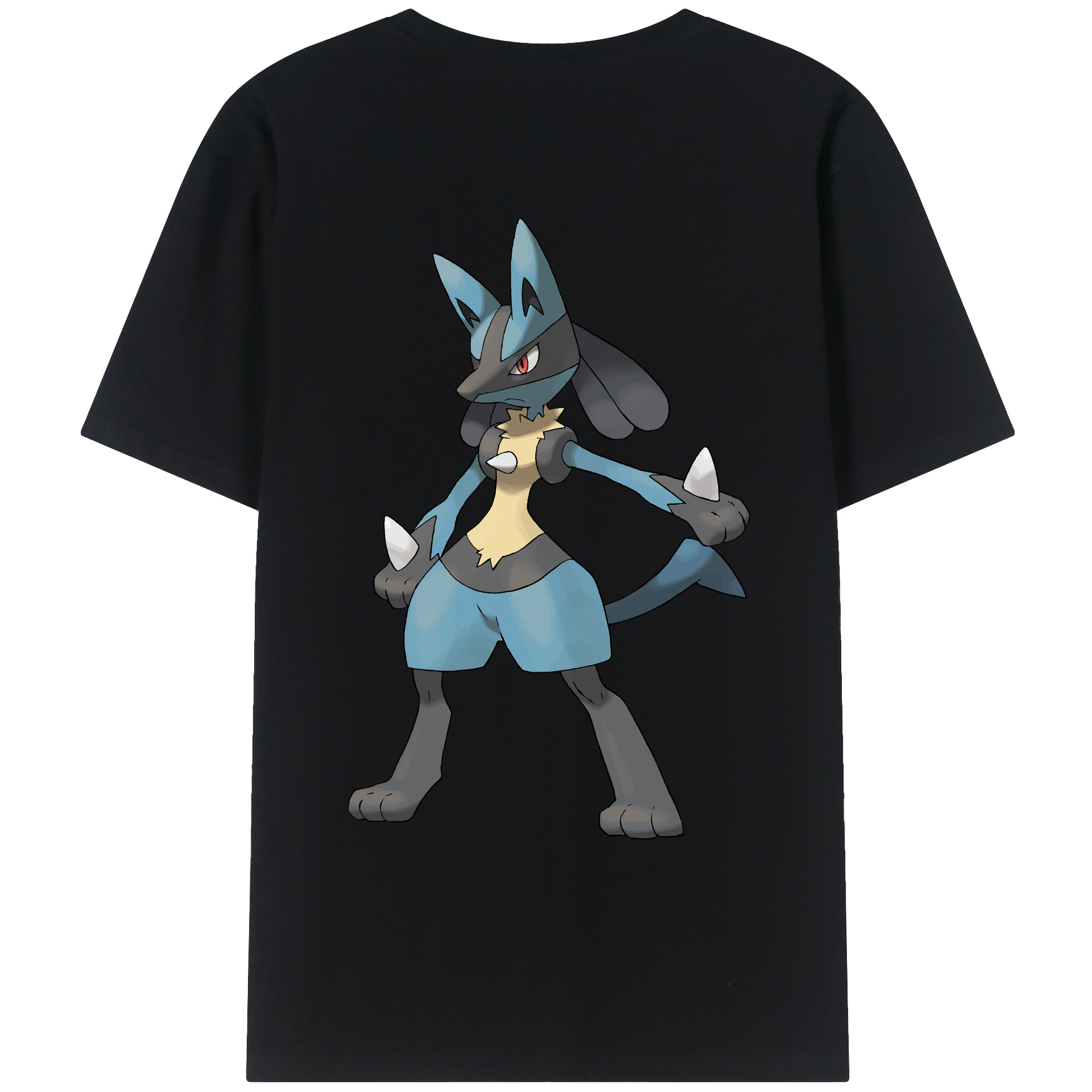 （画像用） ポケットモンスター Pokémon 綿100％ メンズ半袖Tシャツ（バックプリント） 通気性