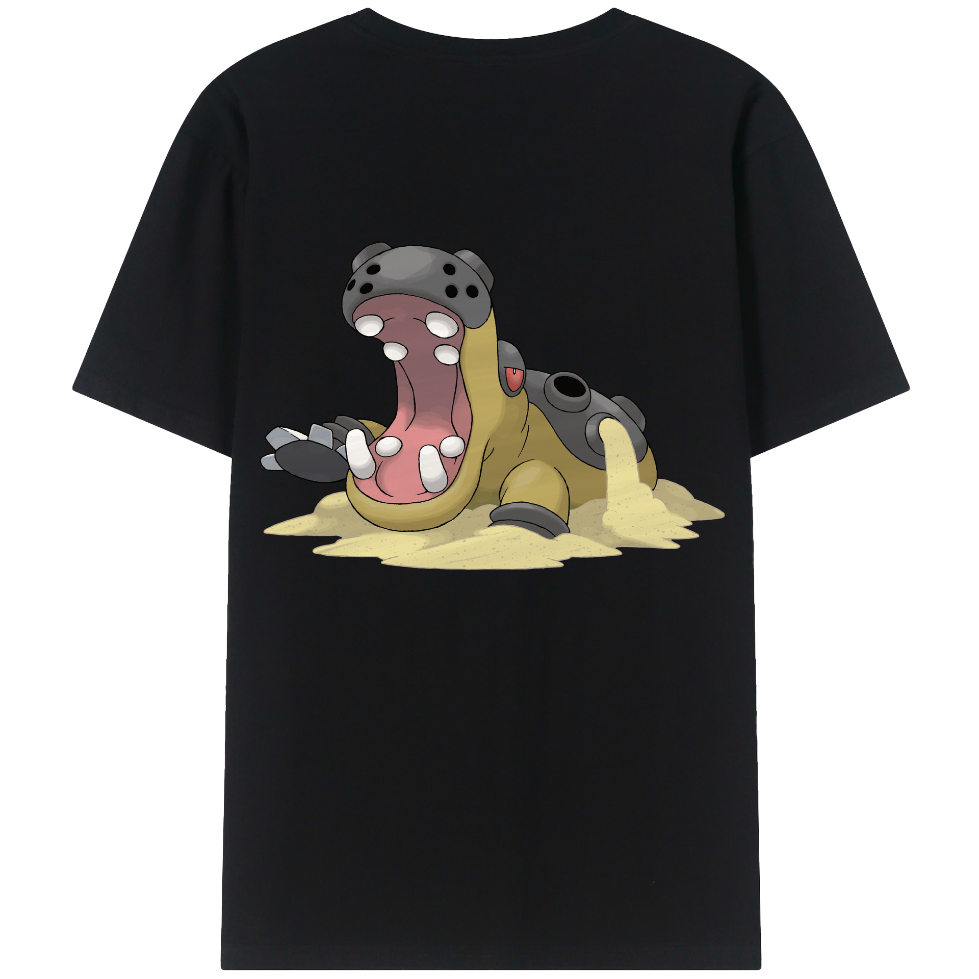（画像用） ポケットモンスター Pokémon 綿100％ メンズ半袖Tシャツ（バックプリント） 通気性
