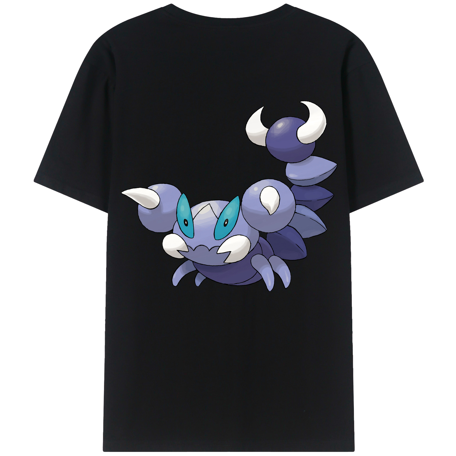 （画像用） ポケットモンスター Pokémon 綿100％ メンズ半袖Tシャツ（バックプリント） 通気性