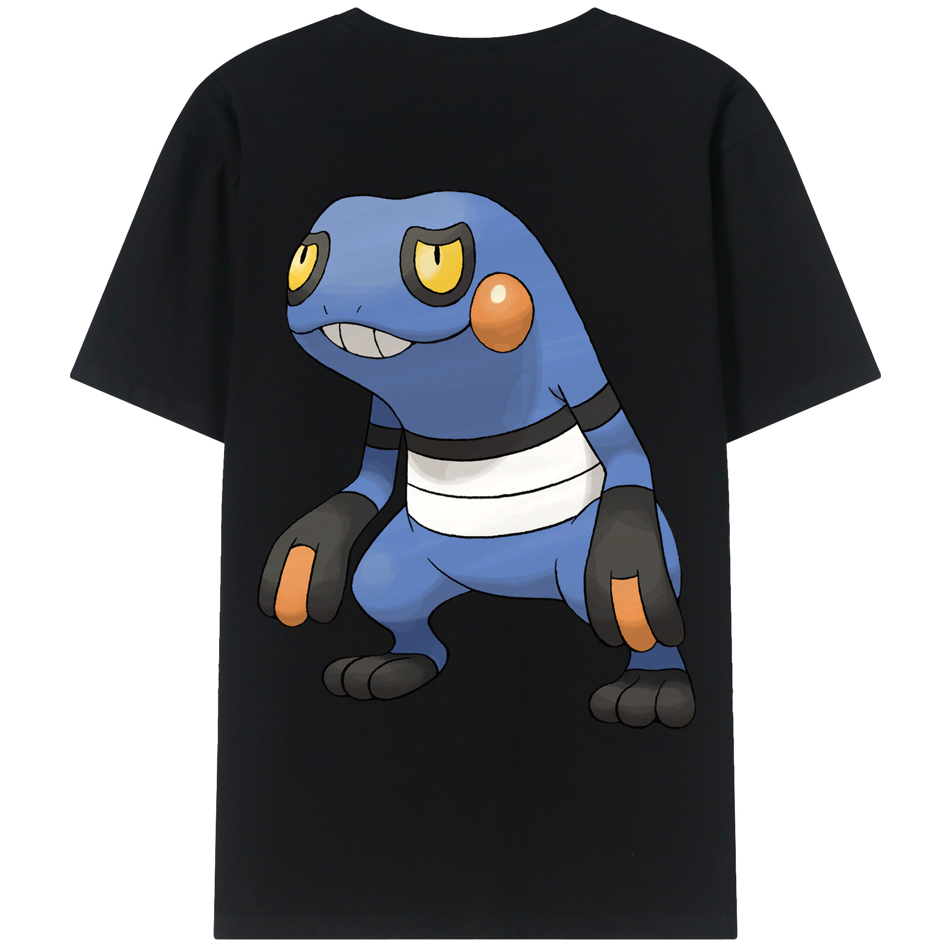 （画像用） ポケットモンスター Pokémon 綿100％ メンズ半袖Tシャツ（バックプリント） 通気性