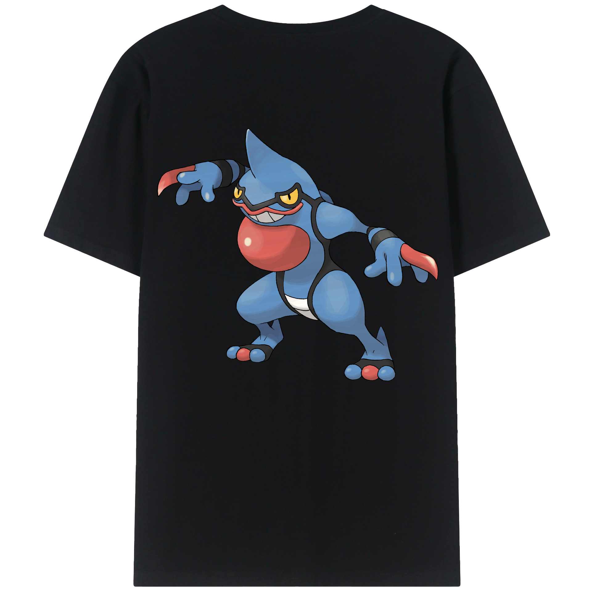 （画像用） ポケットモンスター Pokémon 綿100％ メンズ半袖Tシャツ（バックプリント） 通気性