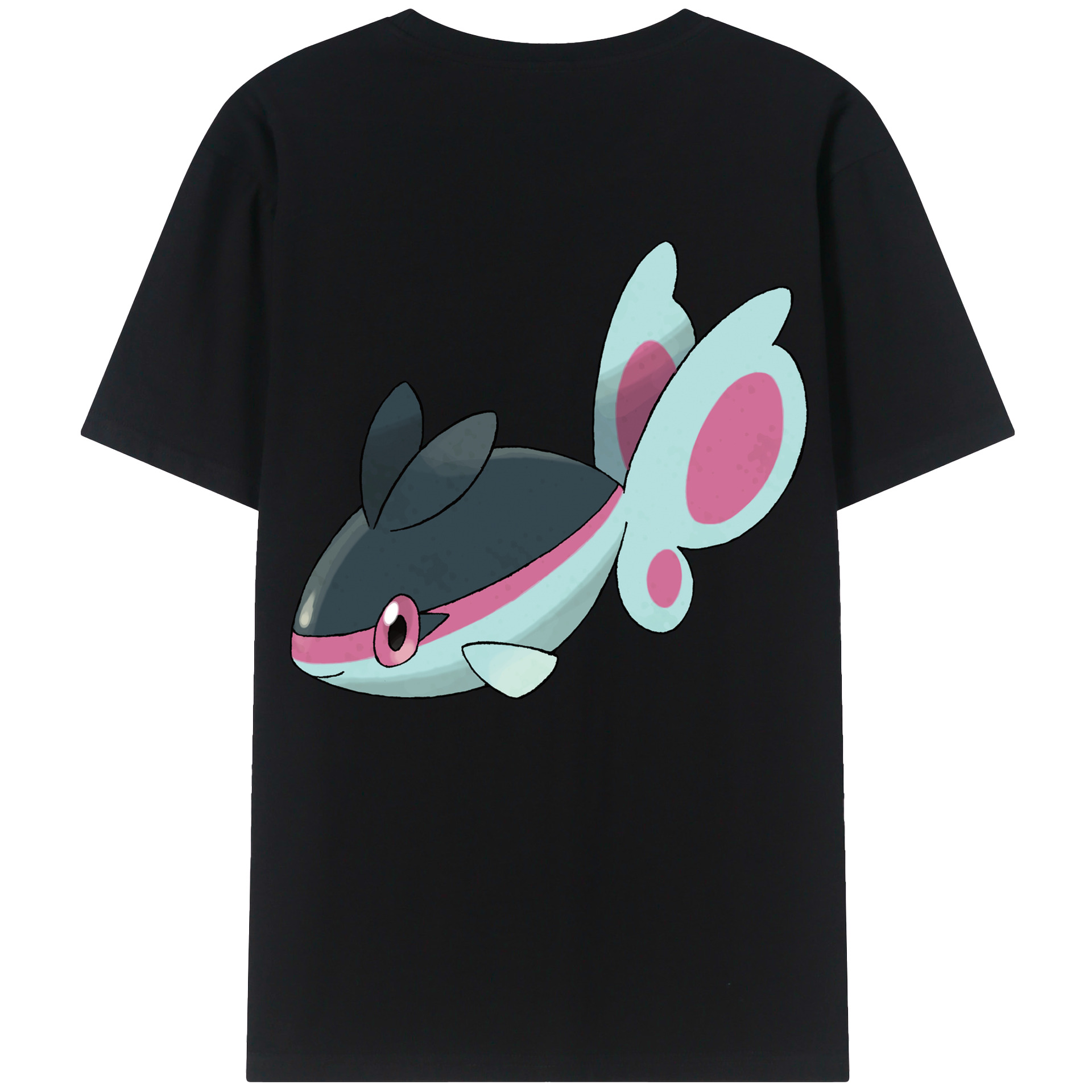 （画像用） ポケットモンスター Pokémon 綿100％ メンズ半袖Tシャツ（バックプリント） 通気性