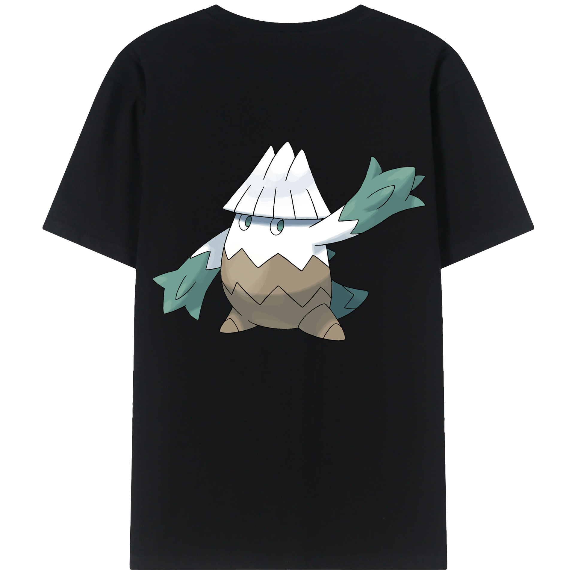 （画像用） ポケットモンスター Pokémon 綿100％ メンズ半袖Tシャツ（バックプリント） 通気性