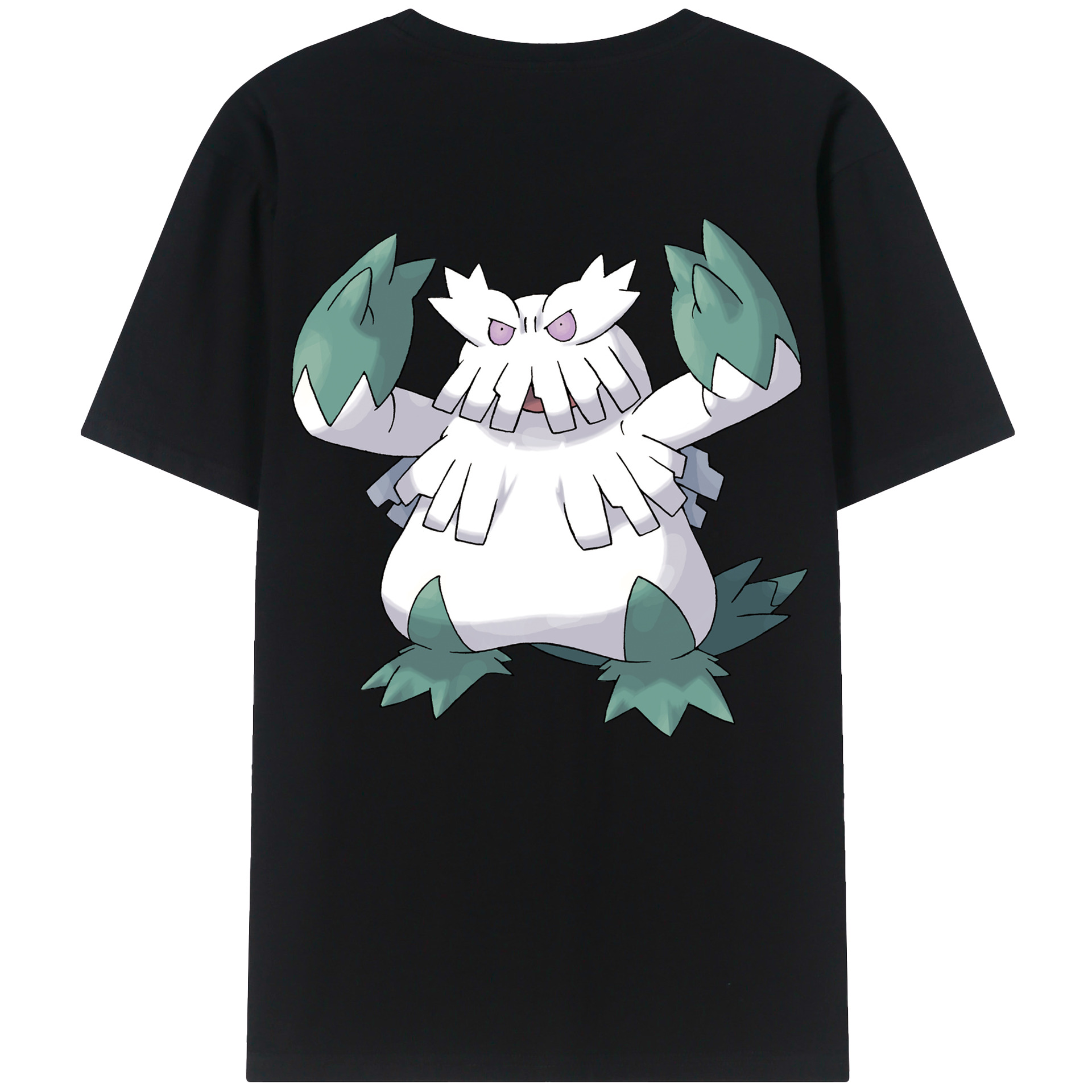 （画像用） ポケットモンスター Pokémon 綿100％ メンズ半袖Tシャツ（バックプリント） 通気性