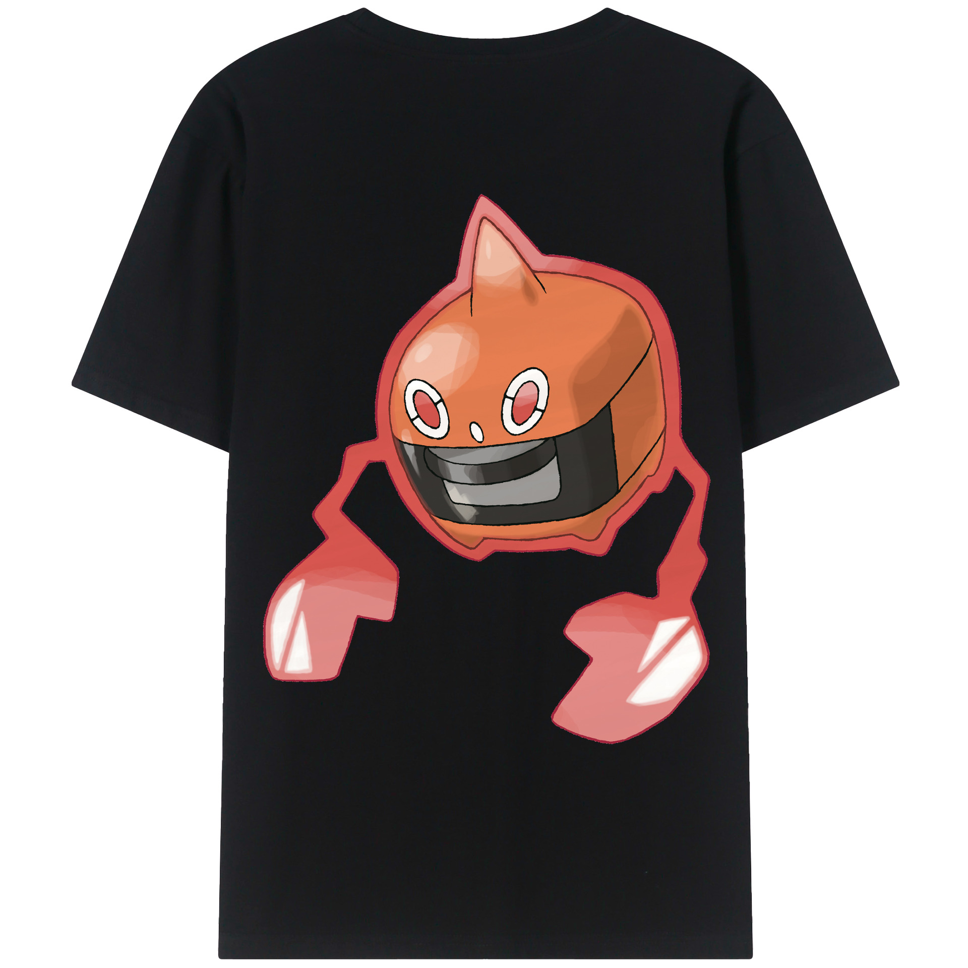 （画像用） ポケットモンスター Pokémon 綿100％ メンズ半袖Tシャツ（バックプリント） 通気性