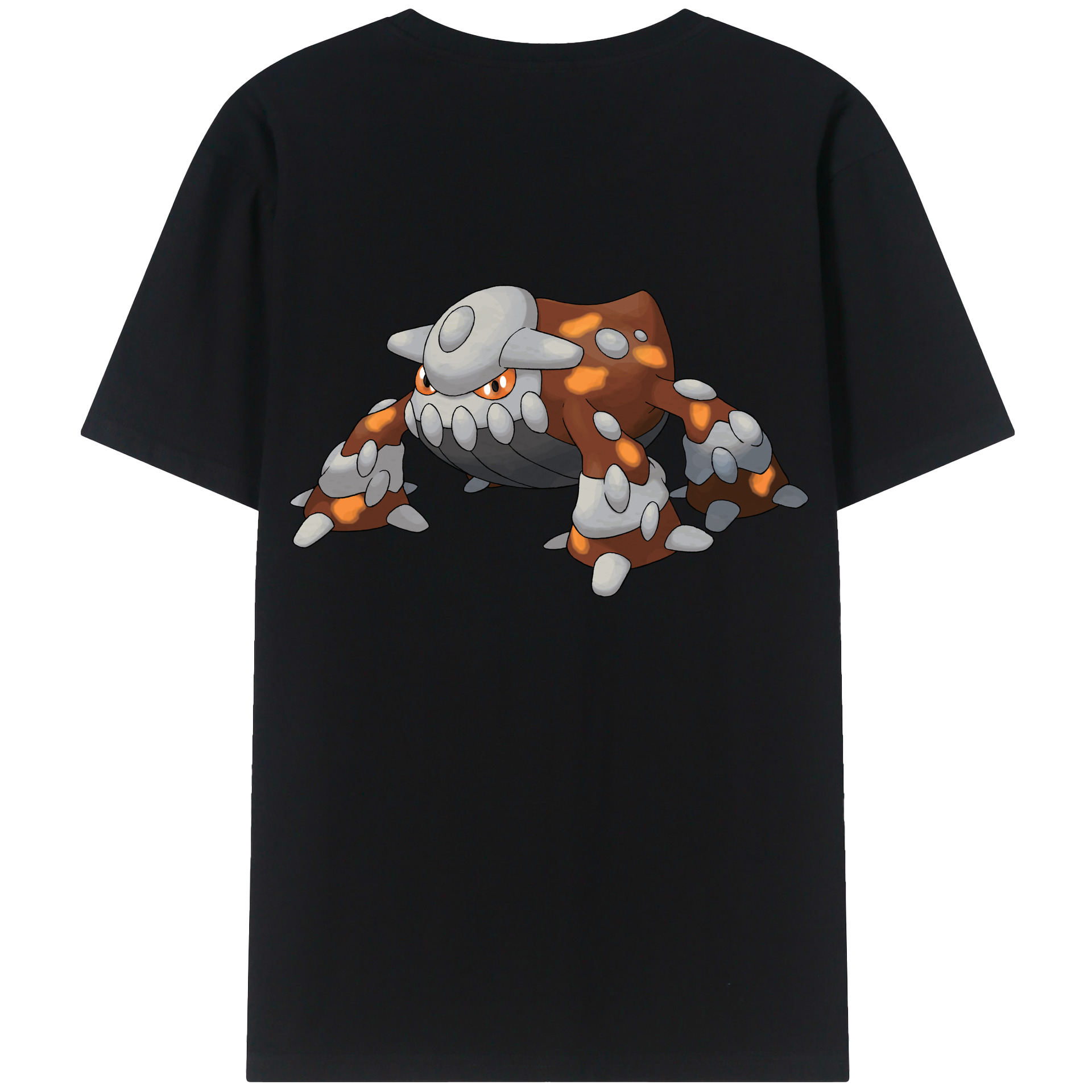 （画像用） ポケットモンスター Pokémon 綿100％ メンズ半袖Tシャツ（バックプリント） 通気性