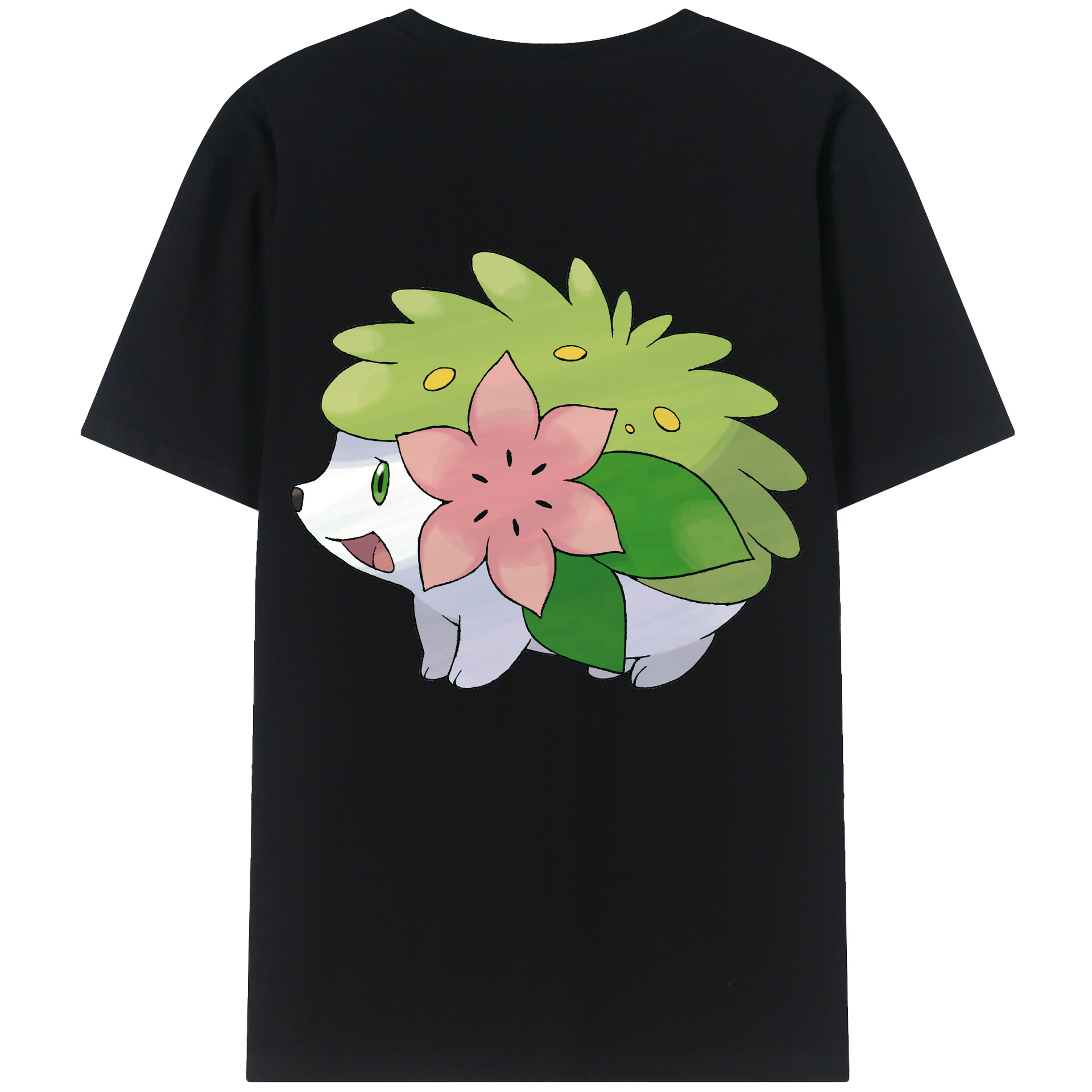 （画像用） ポケットモンスター Pokémon 綿100％ メンズ半袖Tシャツ（バックプリント） 通気性