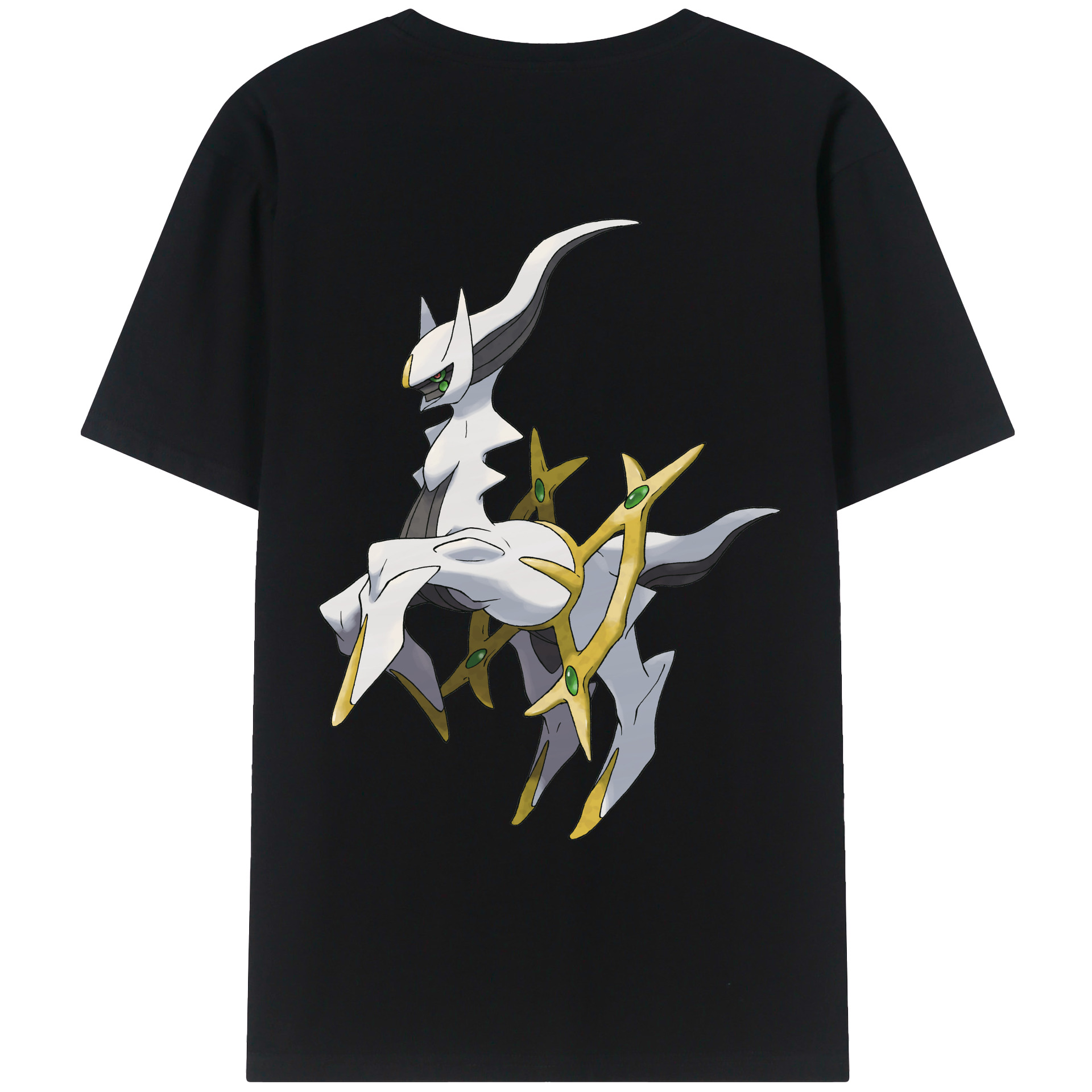 （画像用） ポケットモンスター Pokémon 綿100％ メンズ半袖Tシャツ（バックプリント） 通気性
