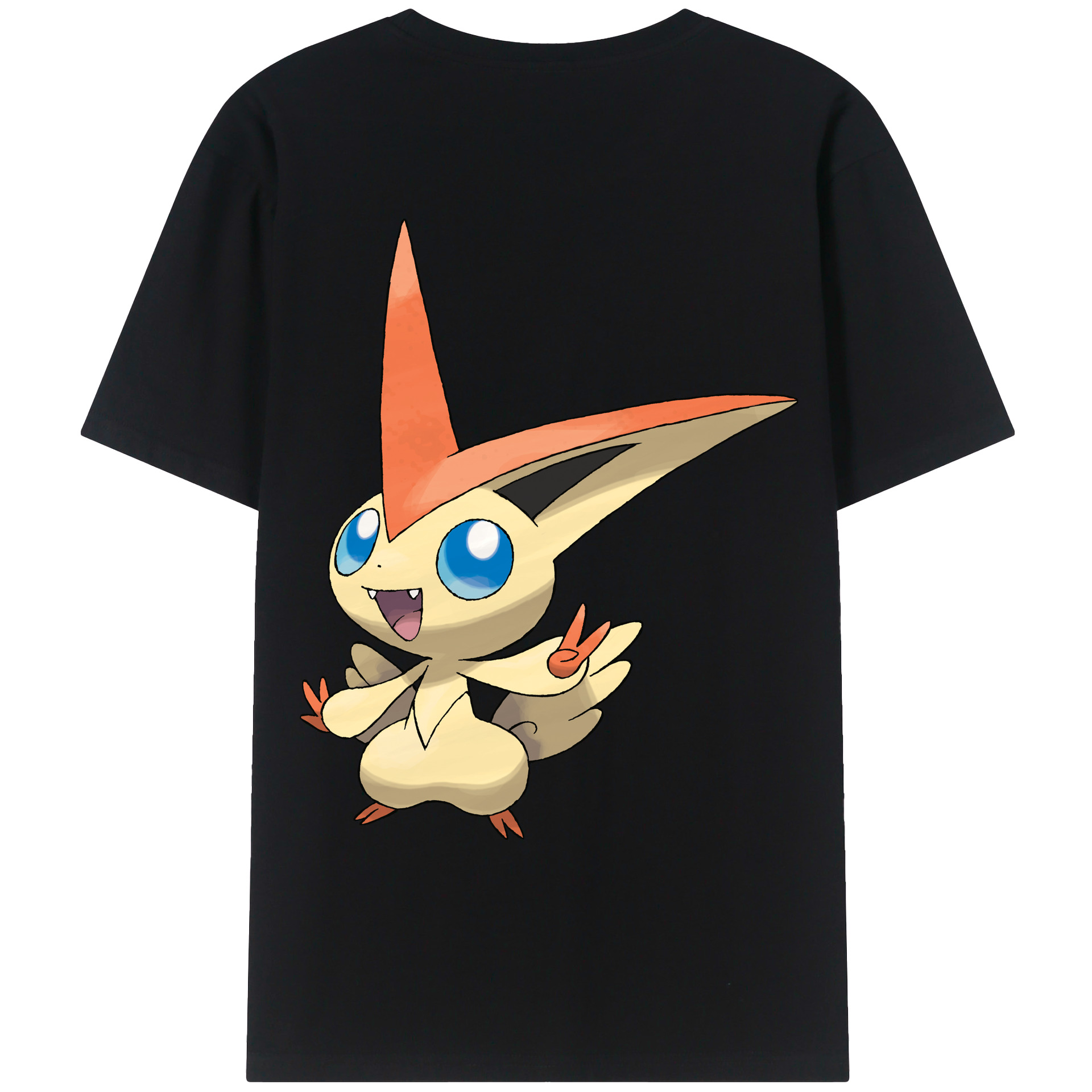 （画像用） ポケットモンスター Pokémon 綿100％ メンズ半袖Tシャツ（バックプリント） 通気性
