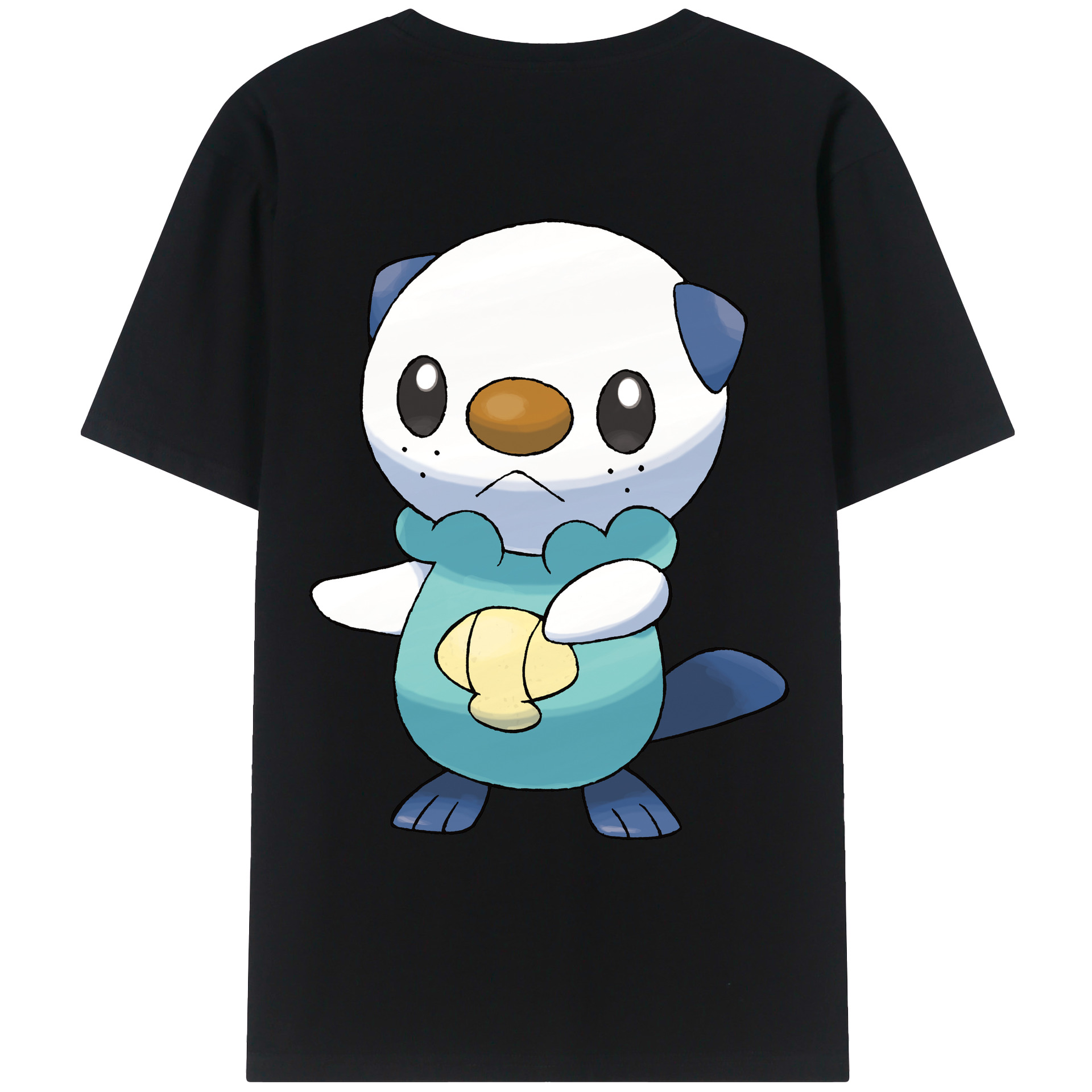 （画像用） ポケットモンスター Pokémon 綿100％ メンズ半袖Tシャツ（バックプリント） 通気性