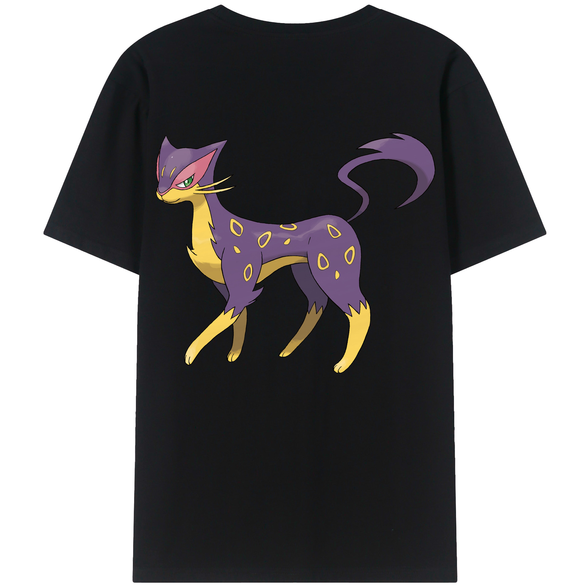 （画像用） ポケットモンスター Pokémon 綿100％ メンズ半袖Tシャツ（バックプリント） 通気性