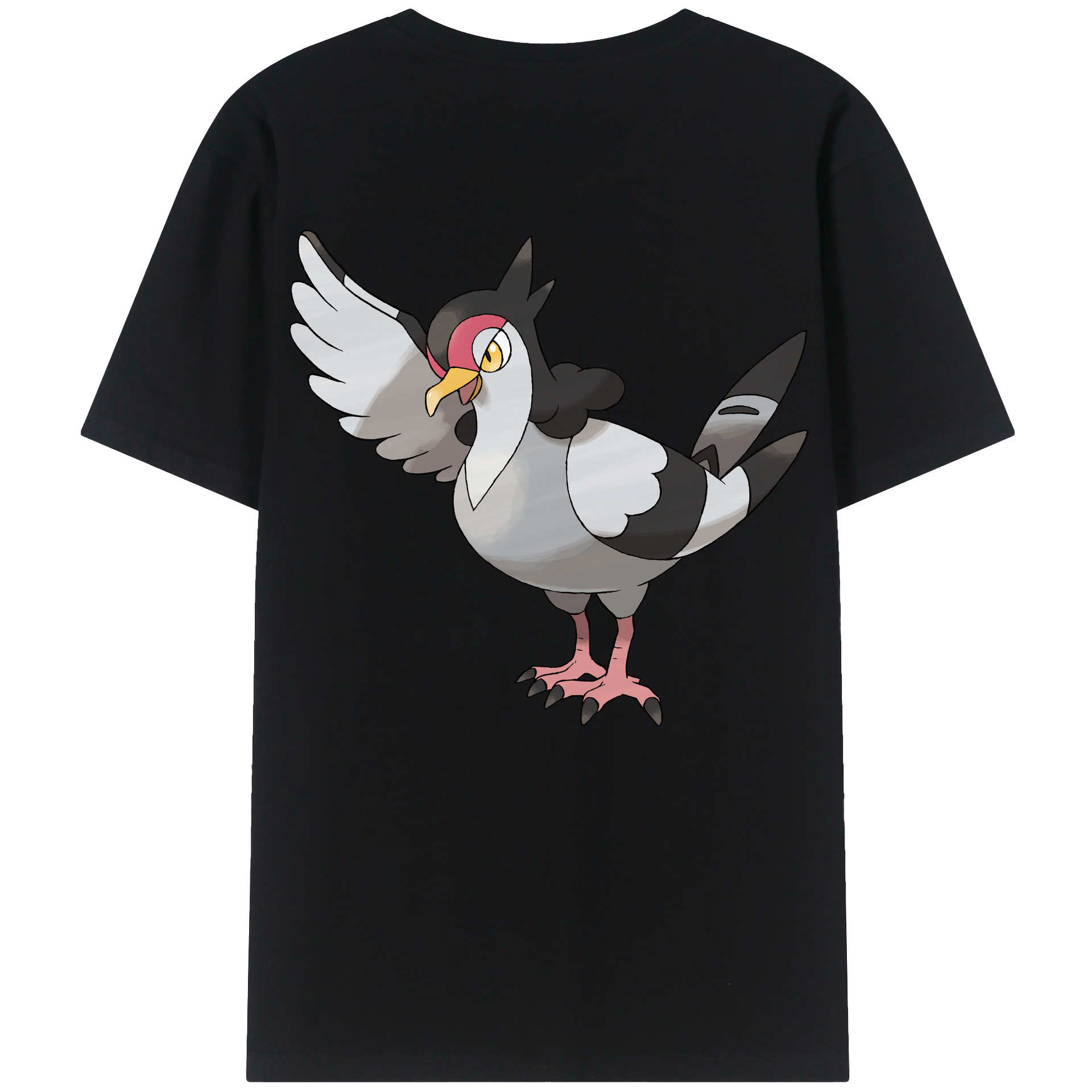 （画像用） ポケットモンスター Pokémon 綿100％ メンズ半袖Tシャツ（バックプリント） 通気性