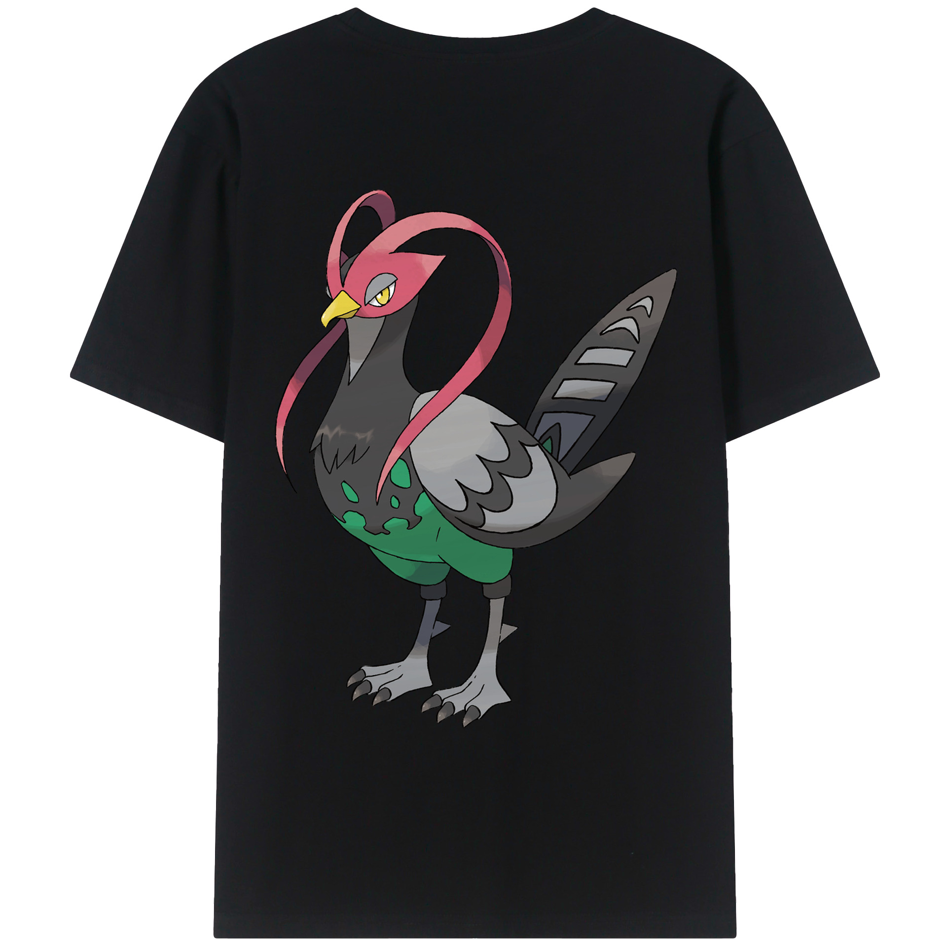 （画像用） ポケットモンスター Pokémon 綿100％ メンズ半袖Tシャツ（バックプリント） 通気性