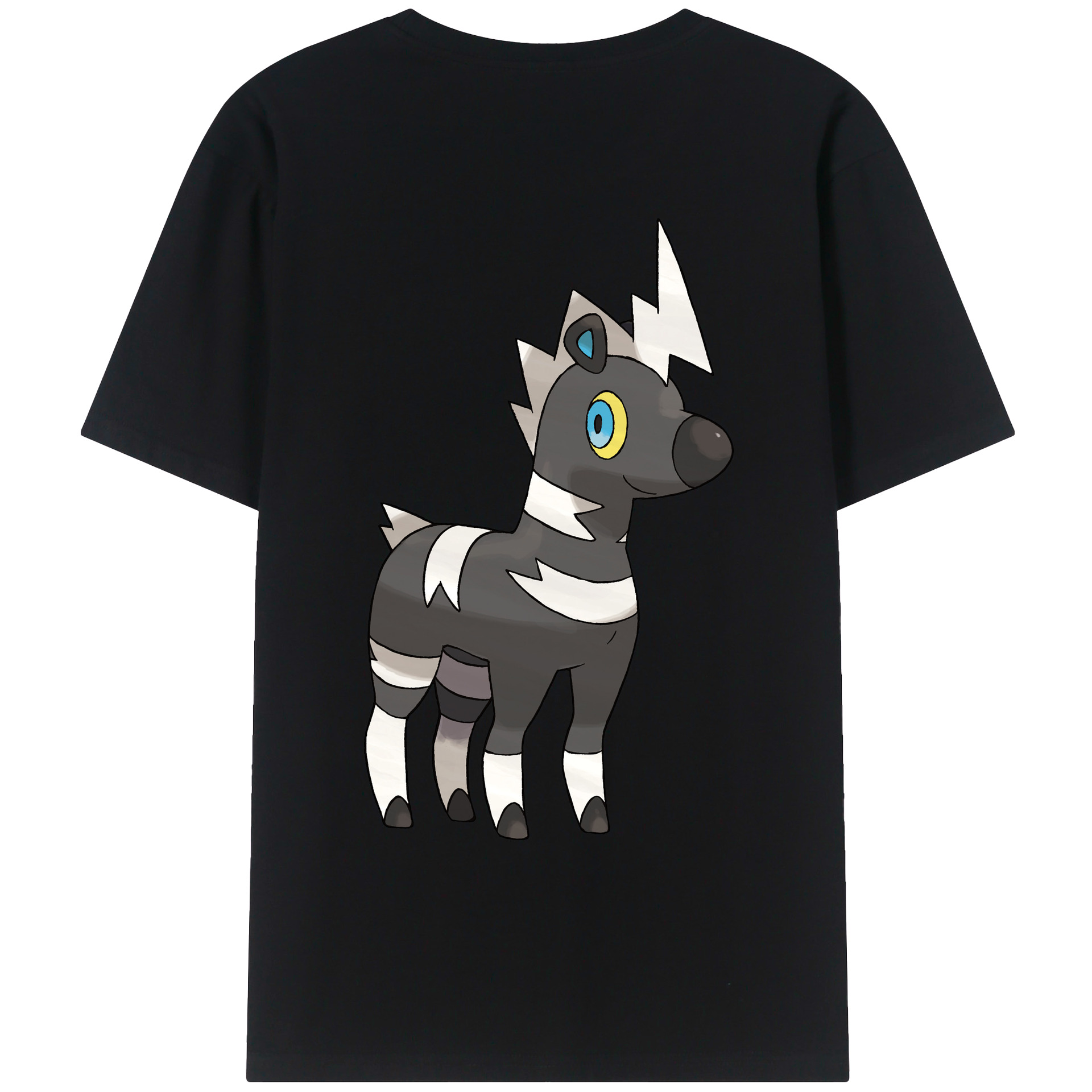 （画像用） ポケットモンスター Pokémon 綿100％ メンズ半袖Tシャツ（バックプリント） 通気性