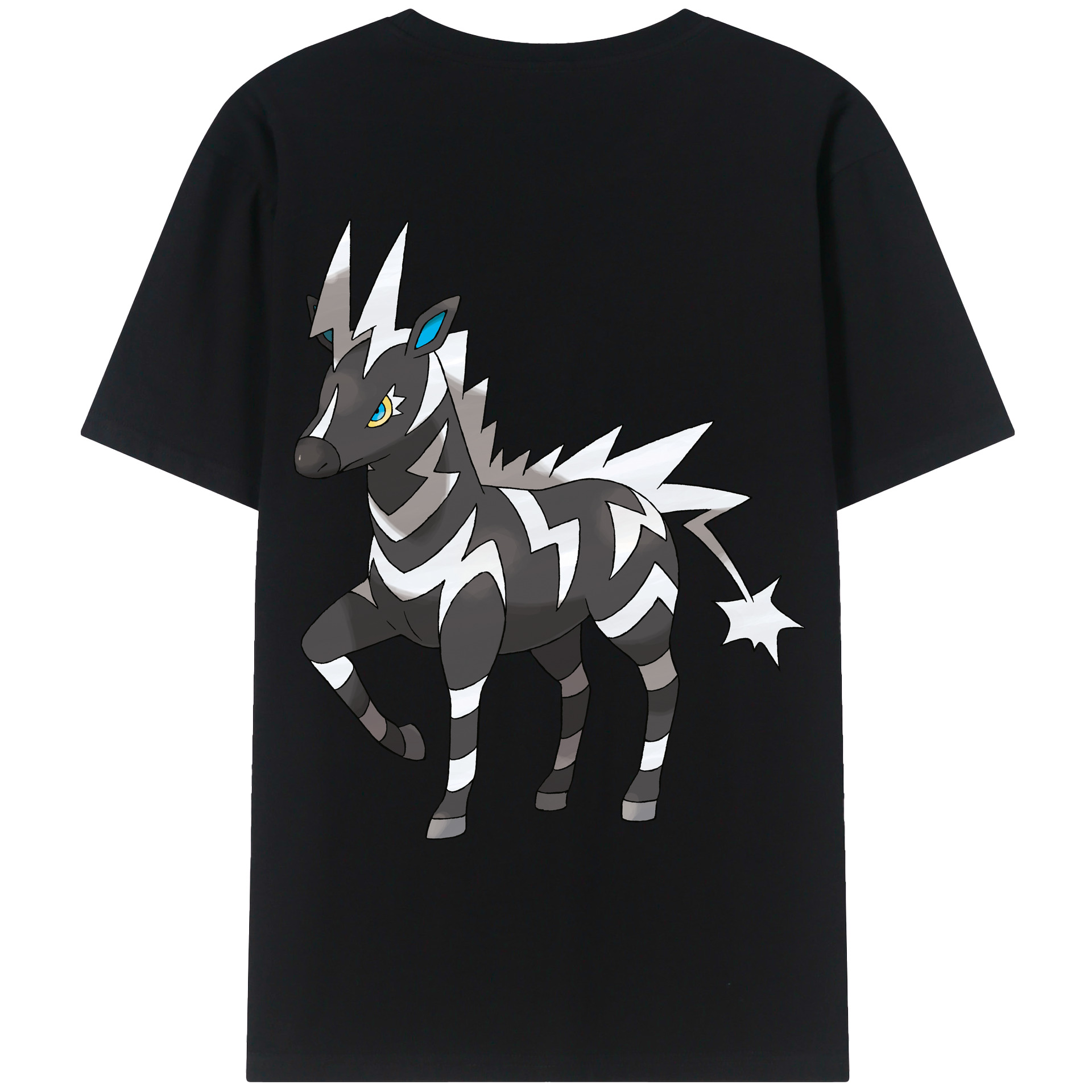 （画像用） ポケットモンスター Pokémon 綿100％ メンズ半袖Tシャツ（バックプリント） 通気性
