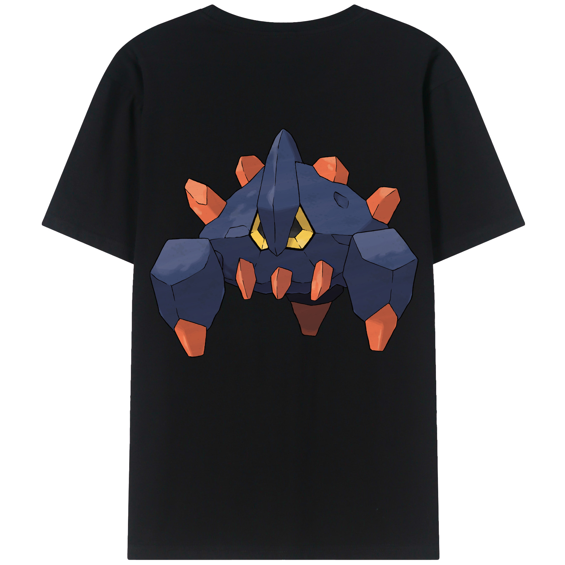 （画像用） ポケットモンスター Pokémon 綿100％ メンズ半袖Tシャツ（バックプリント） 通気性