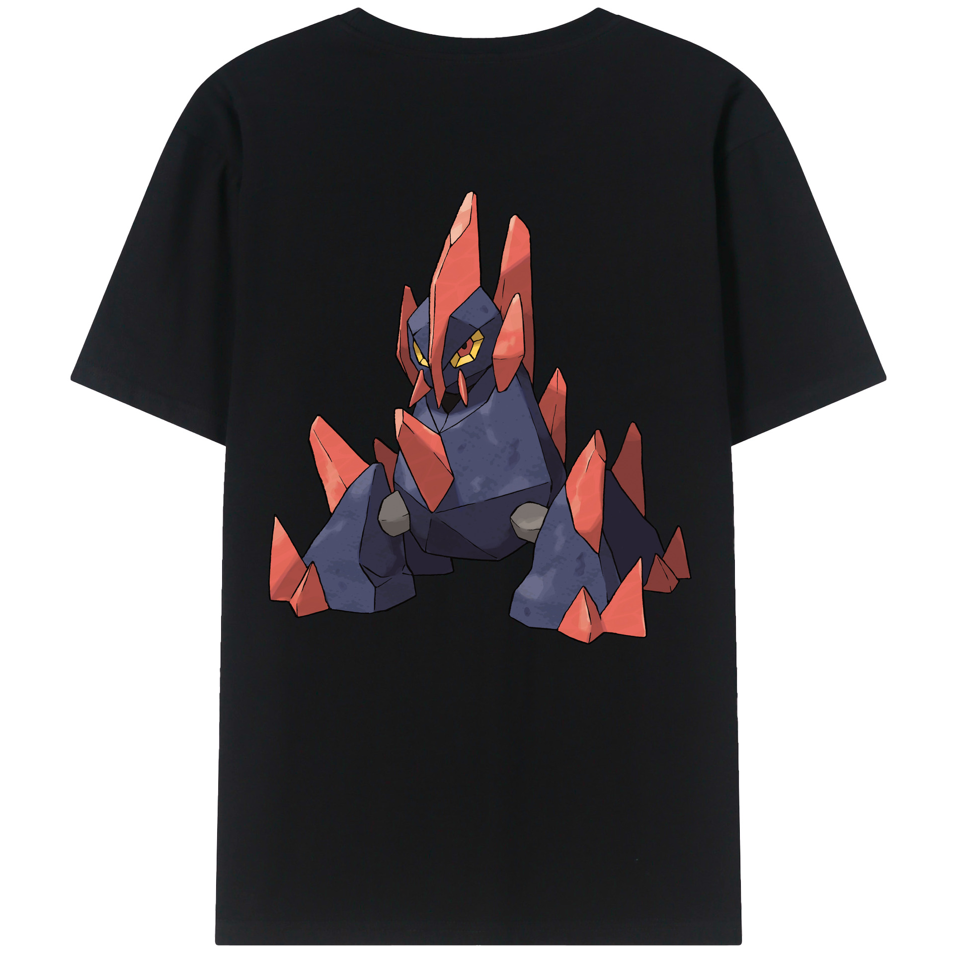 （画像用） ポケットモンスター Pokémon 綿100％ メンズ半袖Tシャツ（バックプリント） 通気性