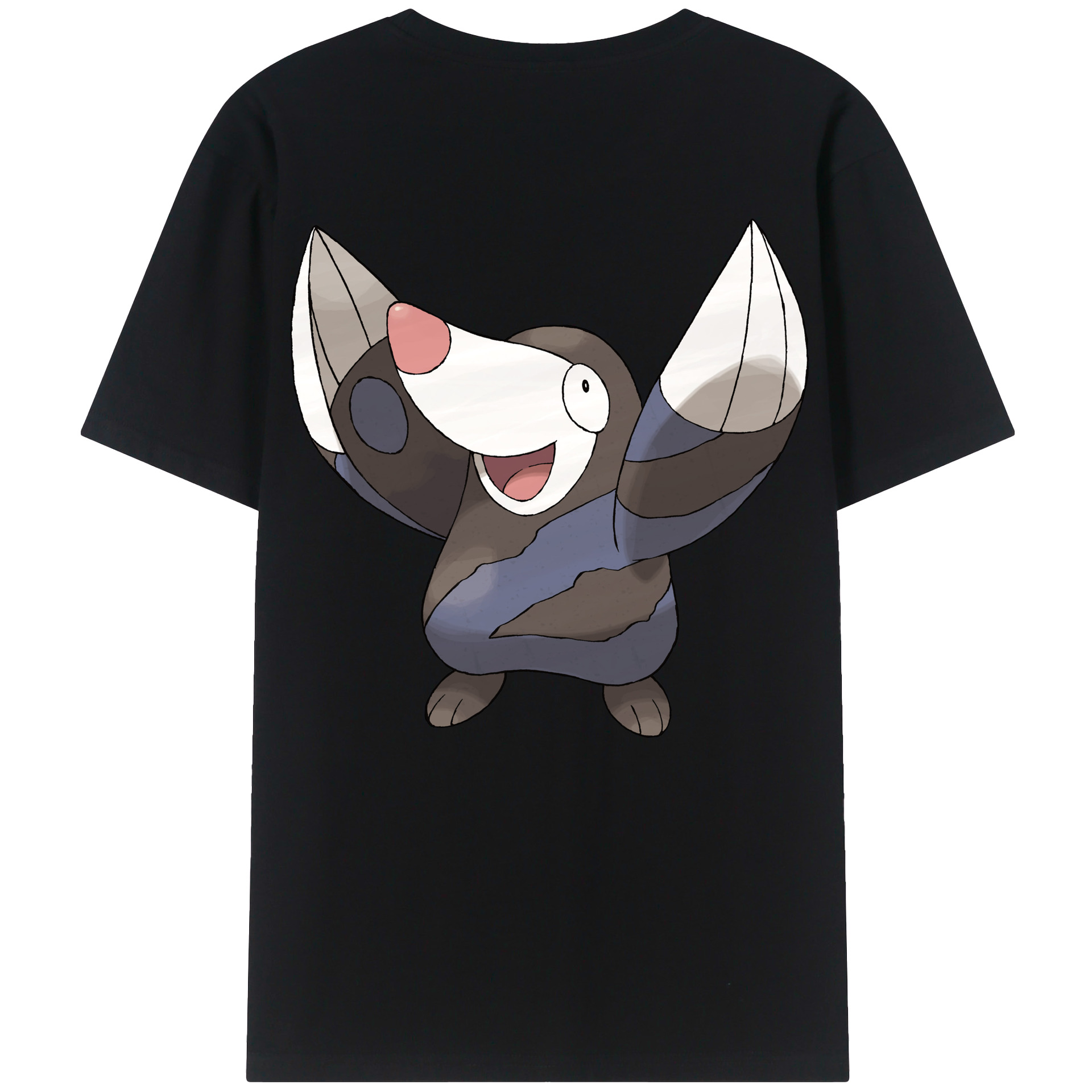 （画像用） ポケットモンスター Pokémon 綿100％ メンズ半袖Tシャツ（バックプリント） 通気性