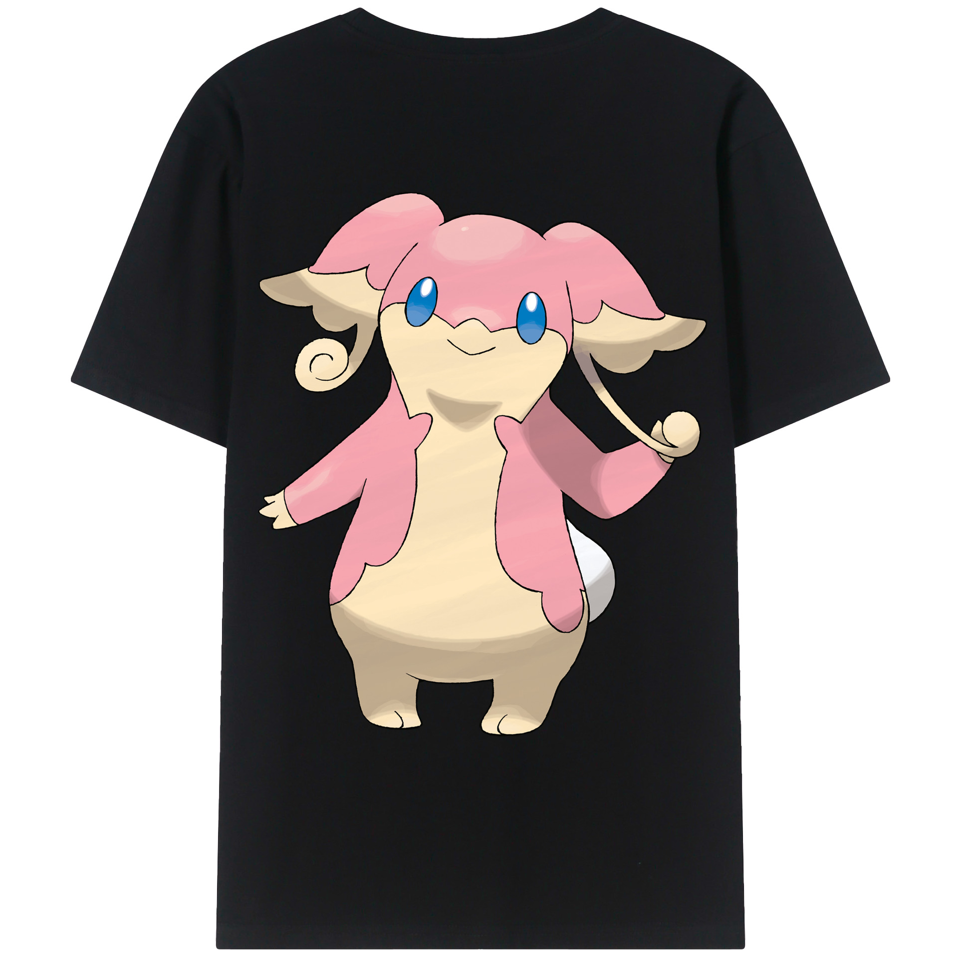 （画像用） ポケットモンスター Pokémon 綿100％ メンズ半袖Tシャツ（バックプリント） 通気性