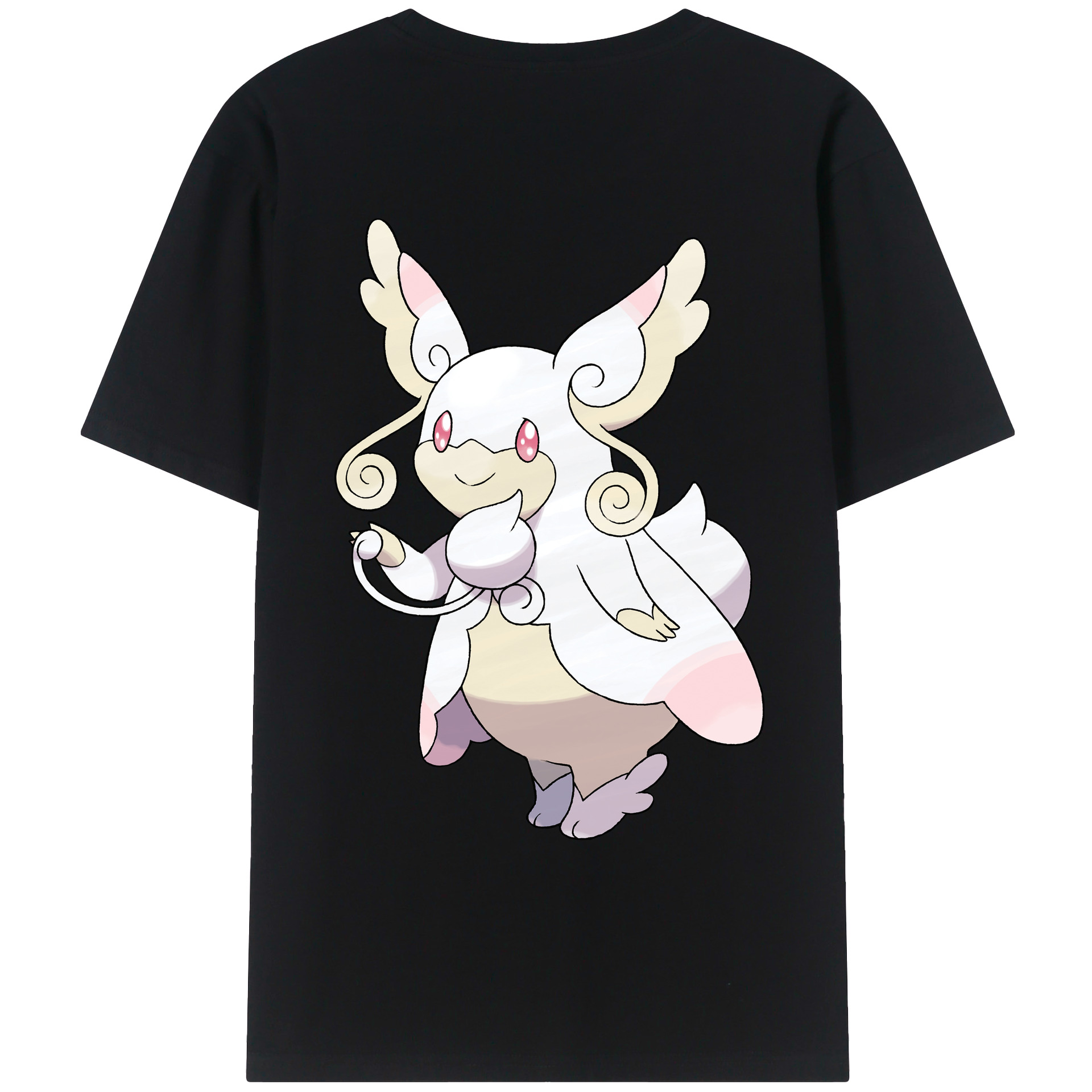 （画像用） ポケットモンスター Pokémon 綿100％ メンズ半袖Tシャツ（バックプリント） 通気性