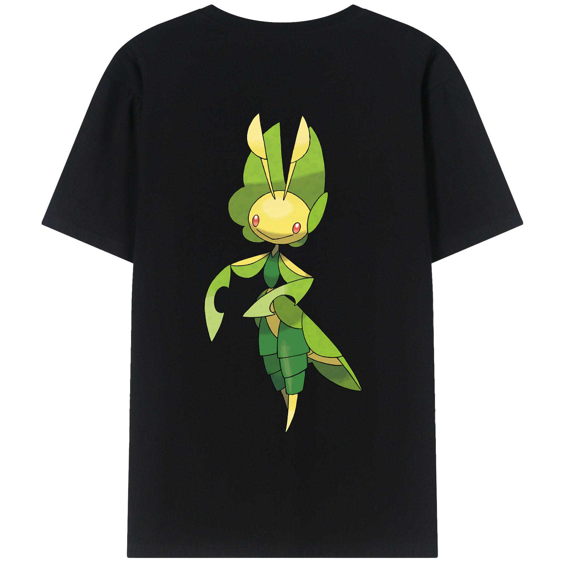 （画像用） ポケットモンスター Pokémon 綿100％ メンズ半袖Tシャツ（バックプリント） 通気性
