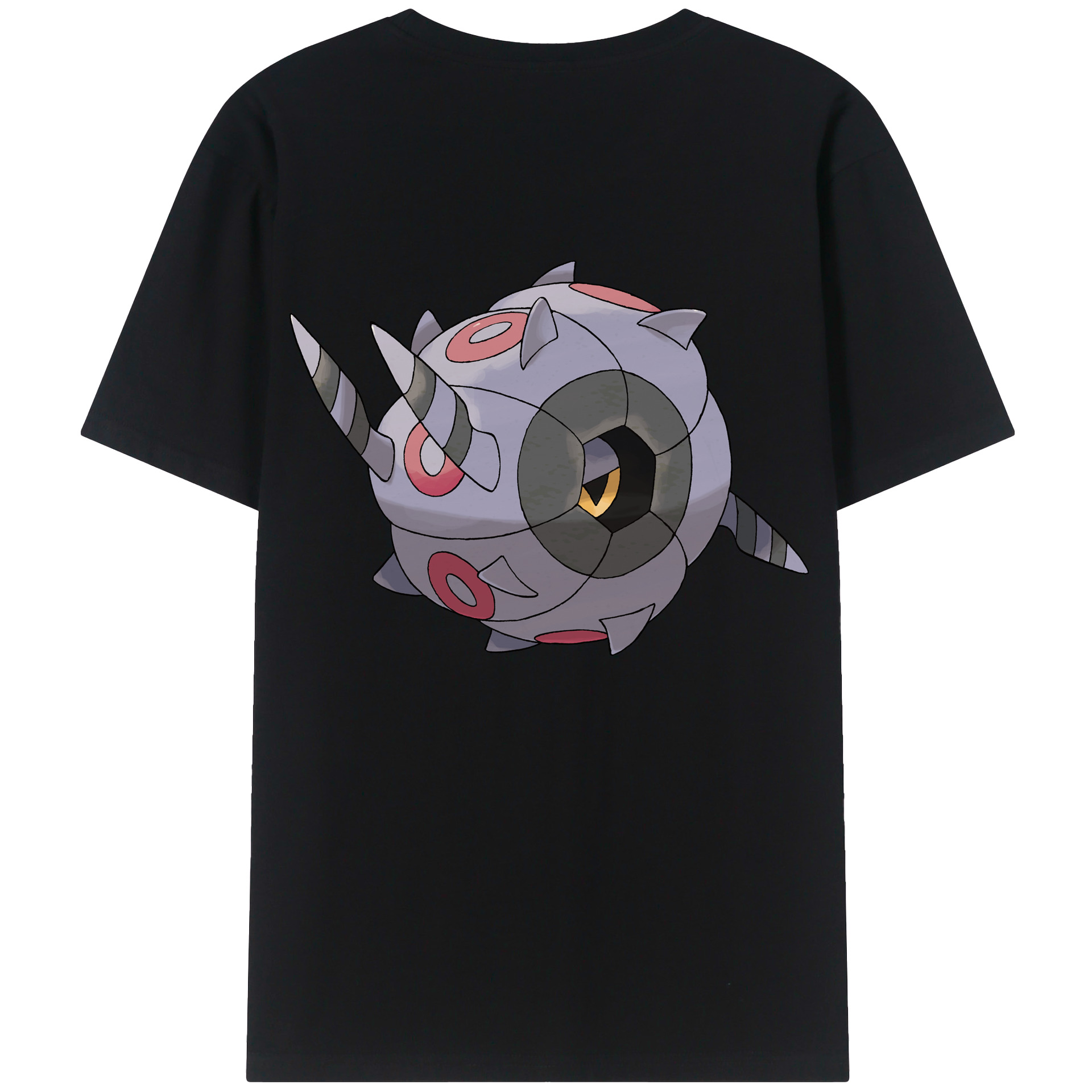 （画像用） ポケットモンスター Pokémon 綿100％ メンズ半袖Tシャツ（バックプリント） 通気性