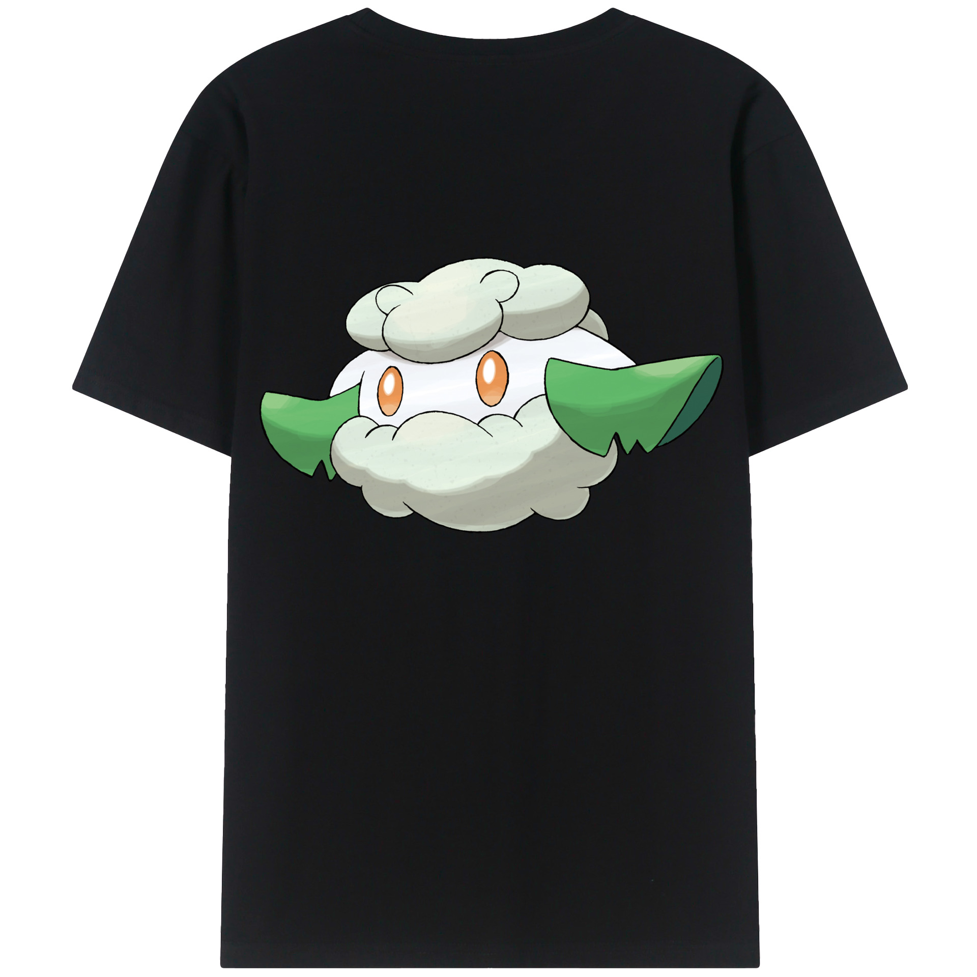 （画像用） ポケットモンスター Pokémon 綿100％ メンズ半袖Tシャツ（バックプリント） 通気性