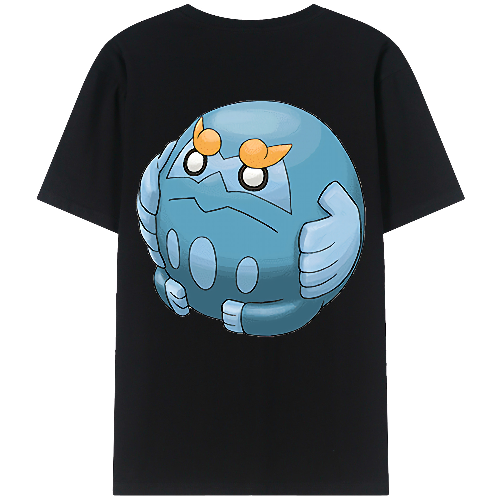 （画像用） ポケットモンスター Pokémon 綿100％ メンズ半袖Tシャツ（バックプリント） 通気性